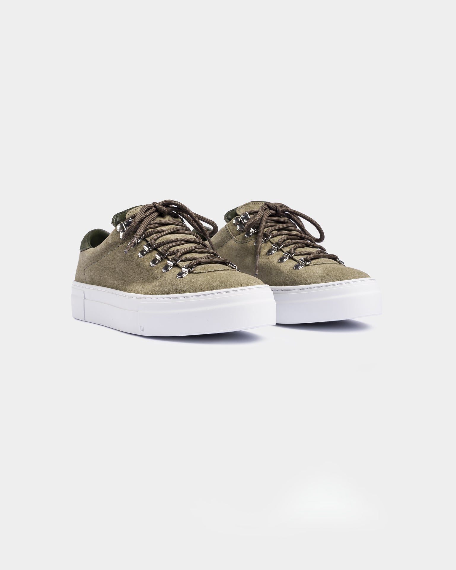 MAROSTICA LOW SUEDE PLATFORM OLIVE