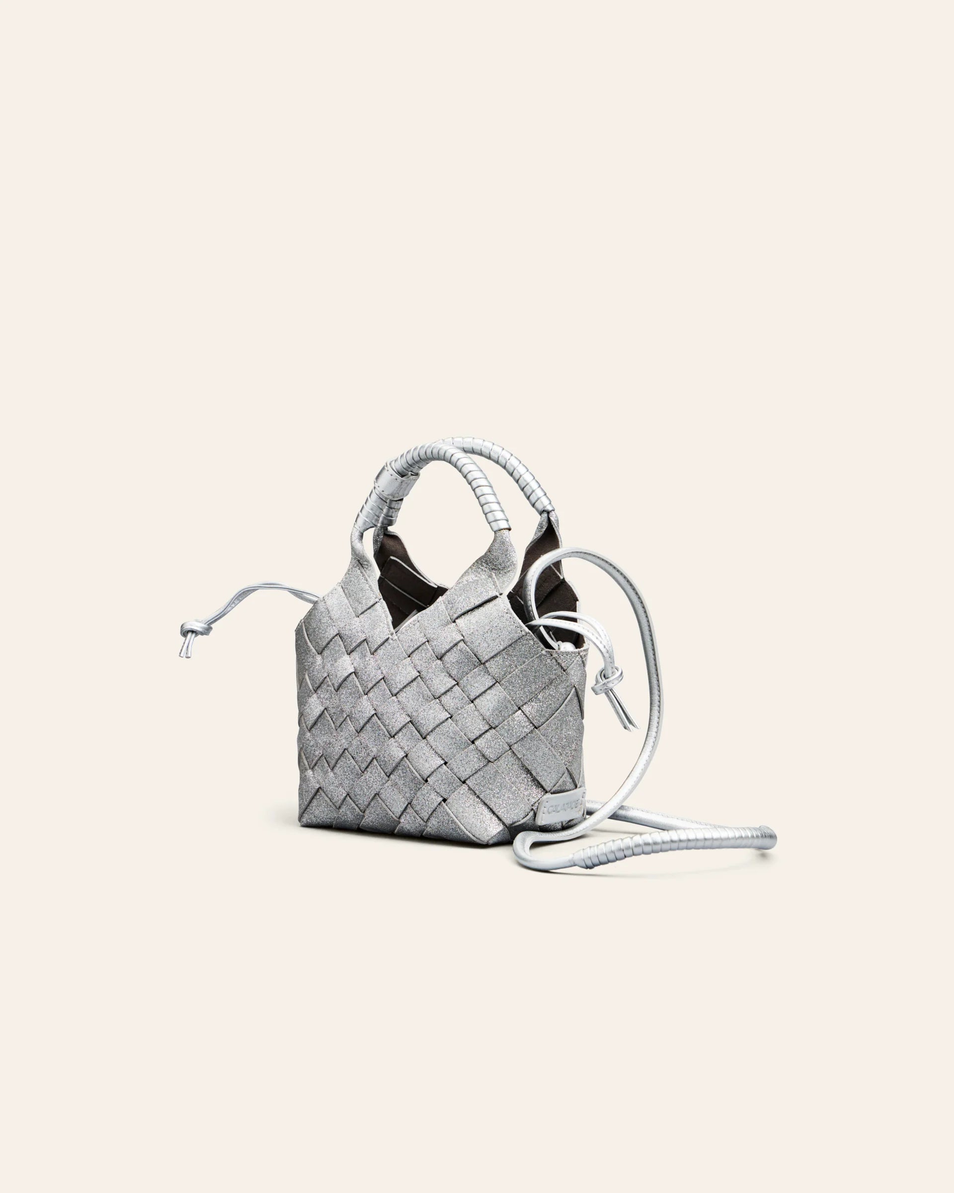 Misu Mini Crossbody Bag Sparkling Silver