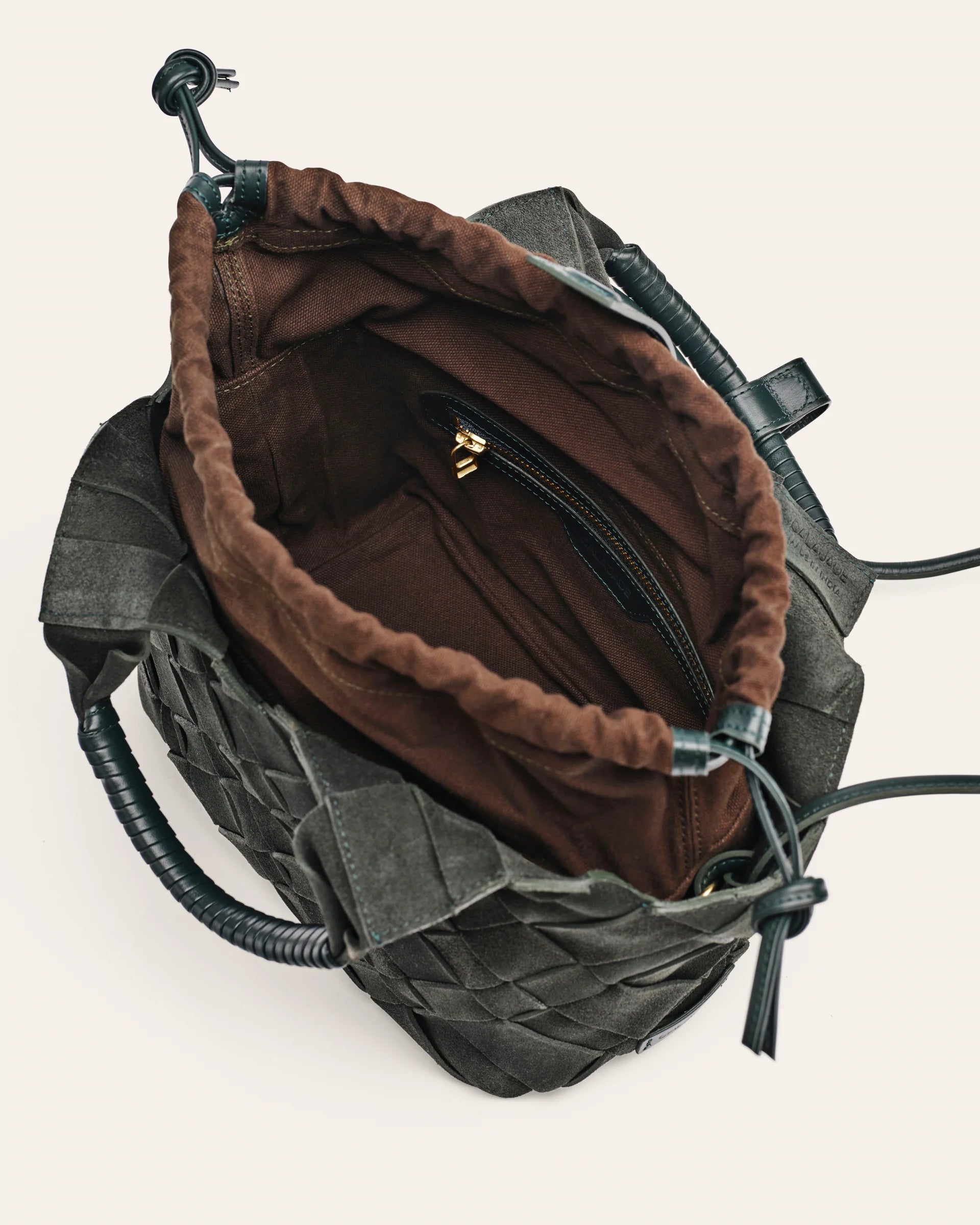 MISU Shoulder Bag Suede Green Gables