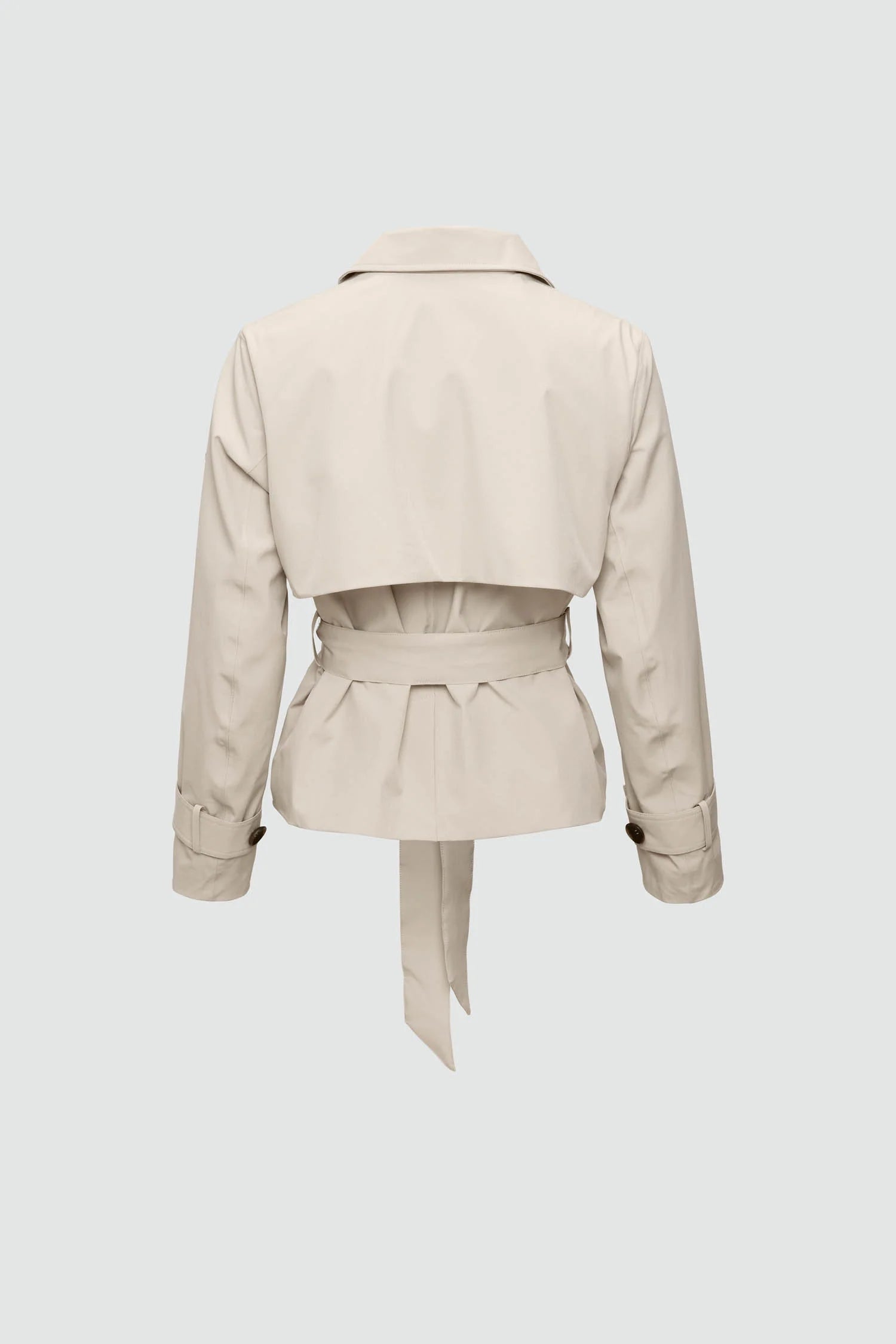 NODE Short Trench Jacket Khaki