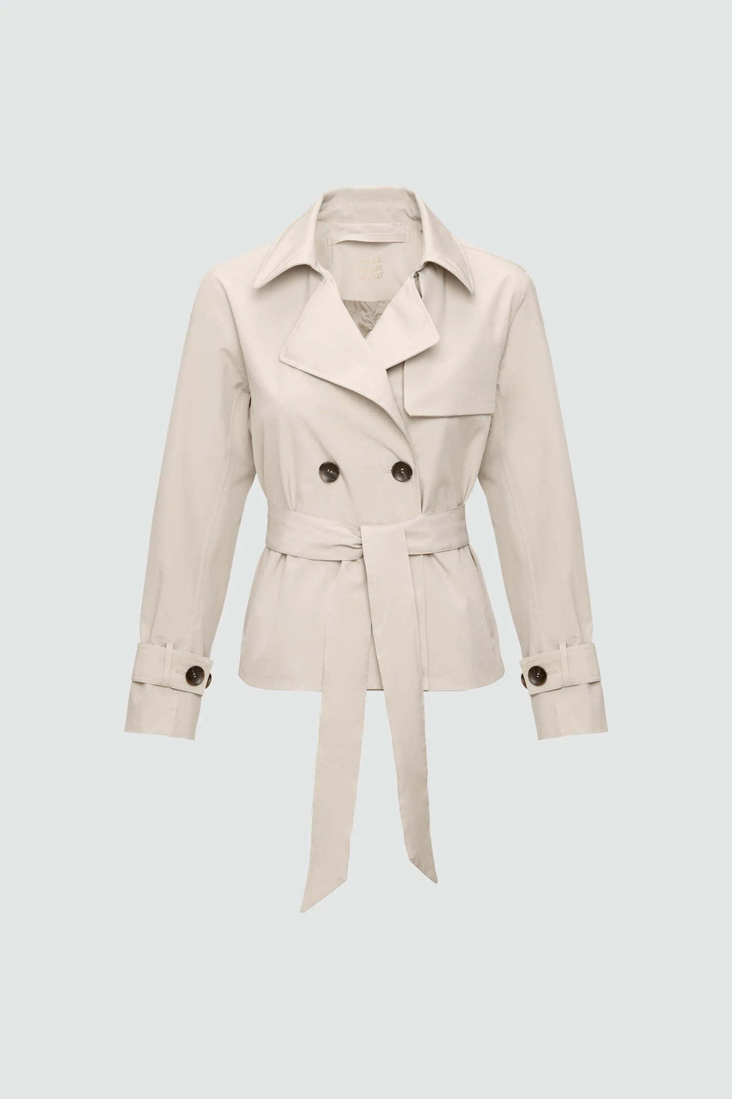 NODE Short Trench Jacket Khaki