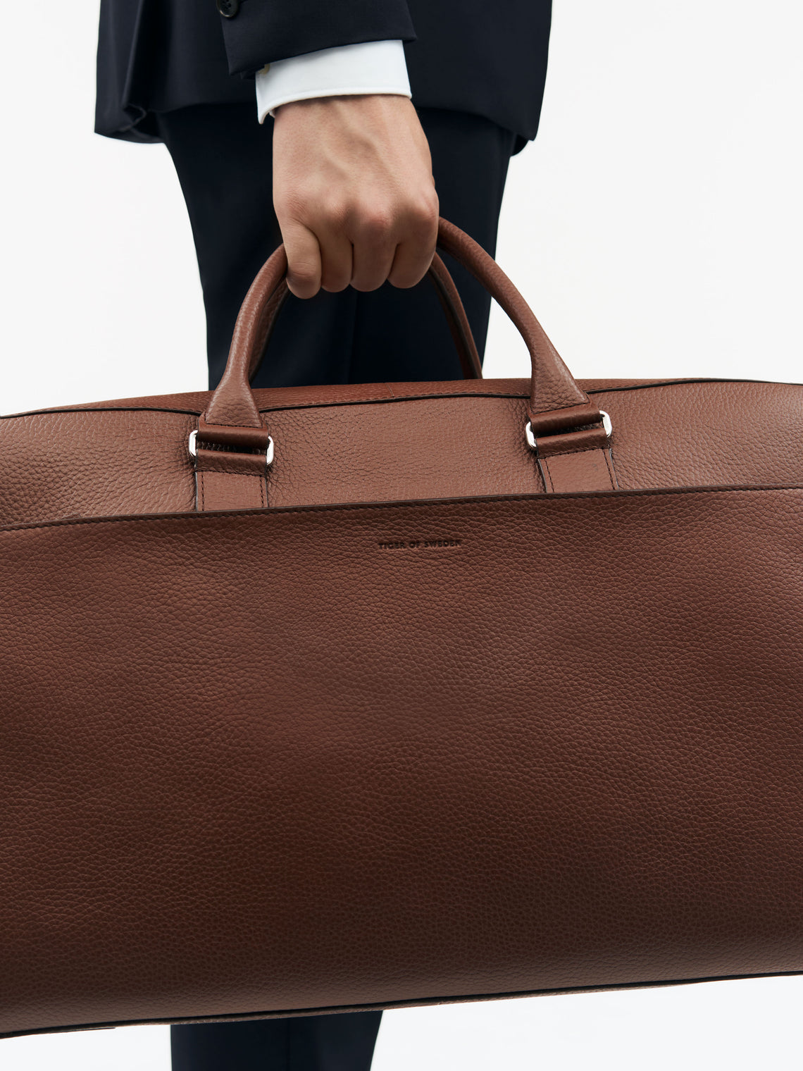 Brome Leather Weekend Bag Cognac