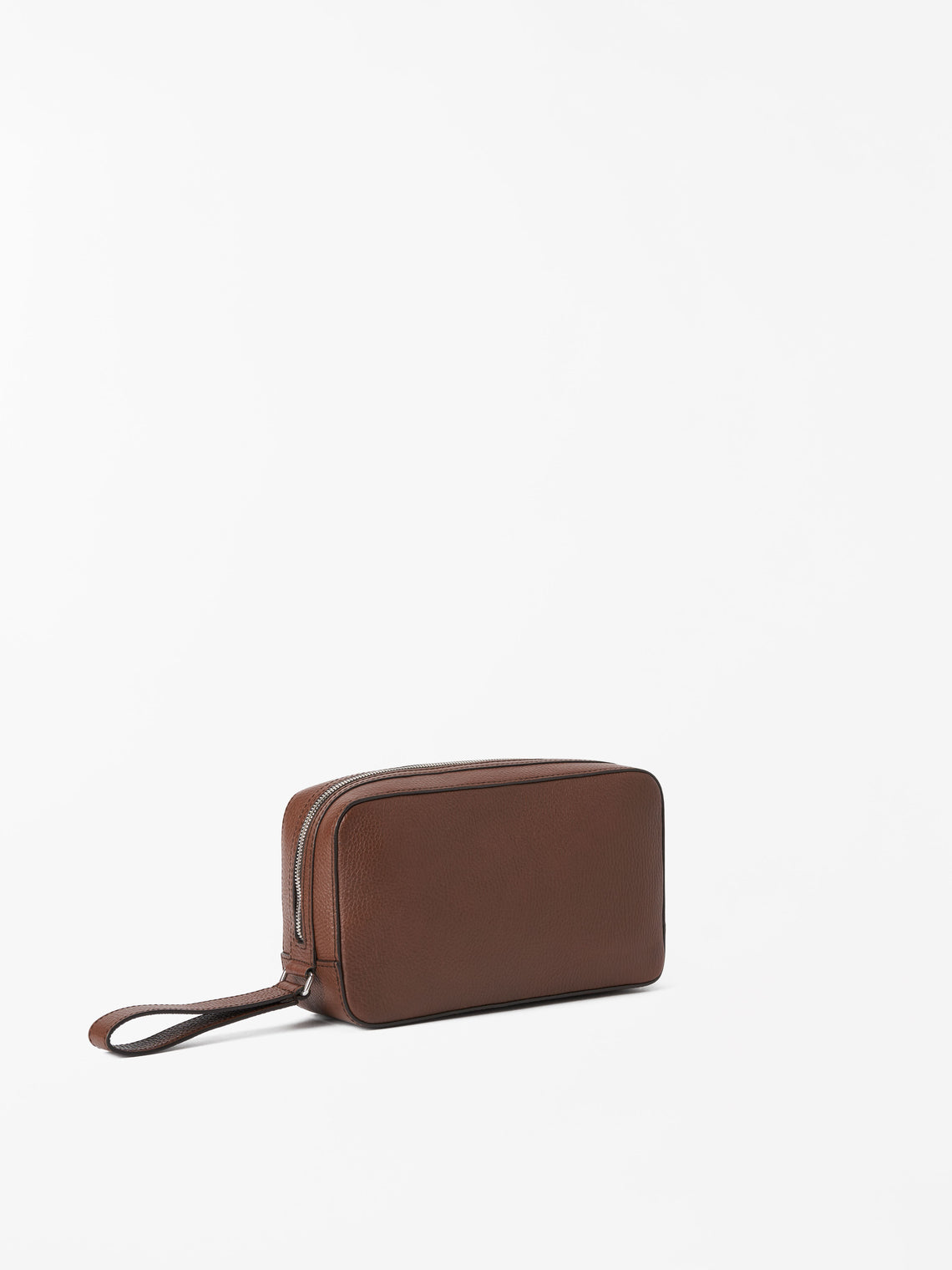 Wes Leather Wash Bag Cognac