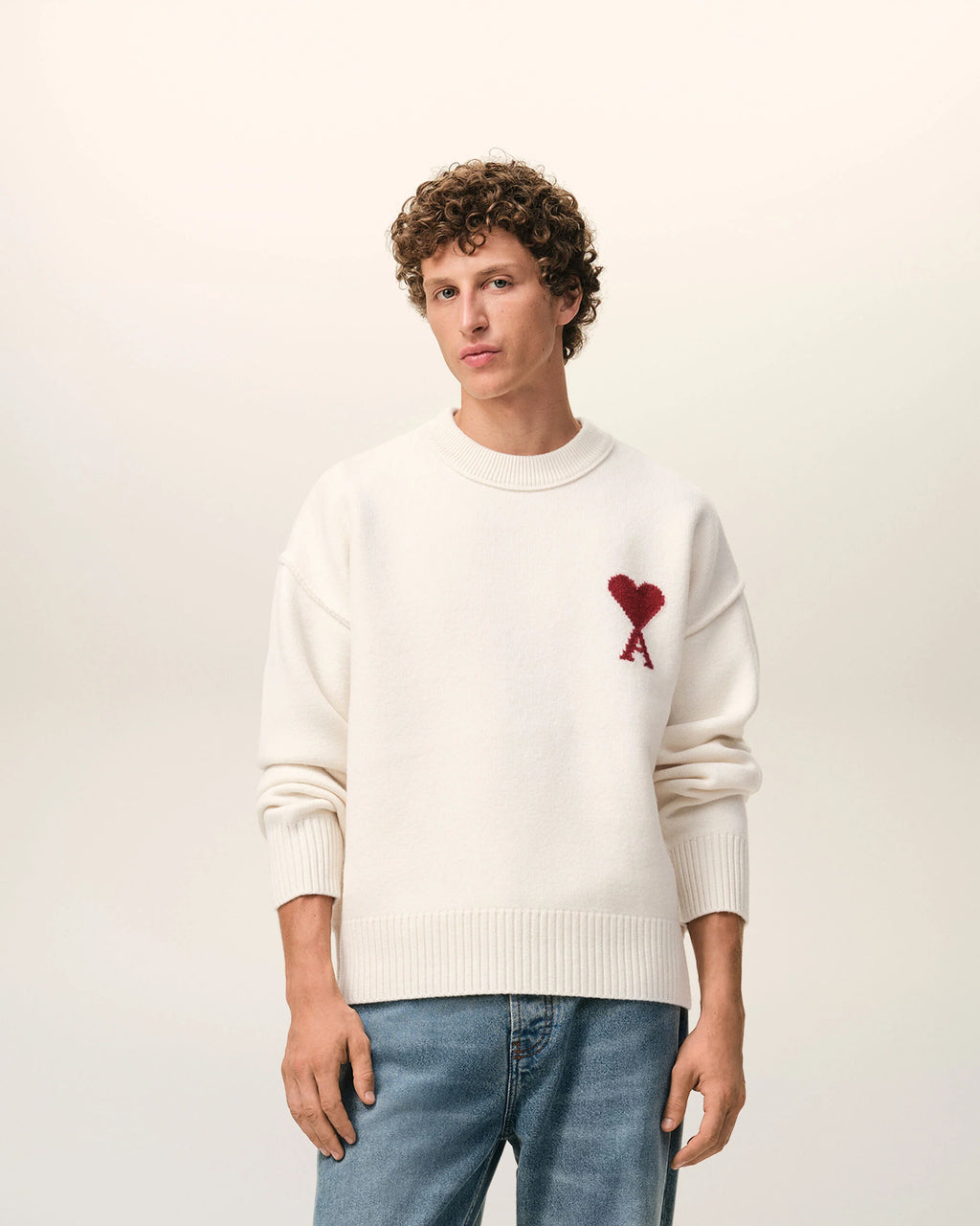 WOOL AMI DE COEUR SWEATER OFFWHITE