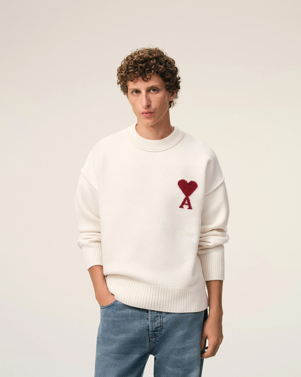 WOOL AMI DE COEUR SWEATER OFFWHITE