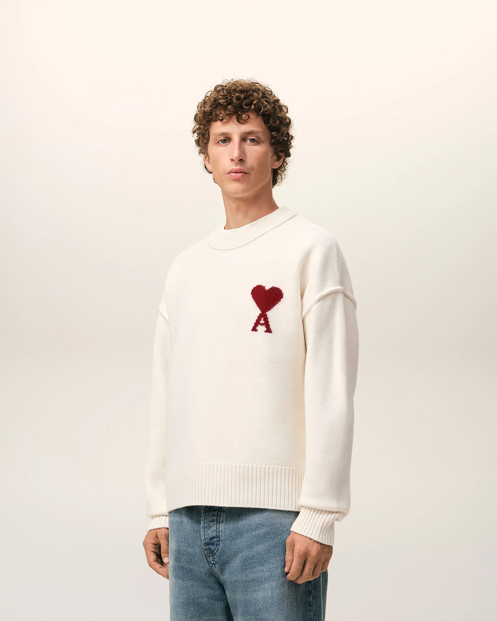WOOL AMI DE COEUR SWEATER OFFWHITE