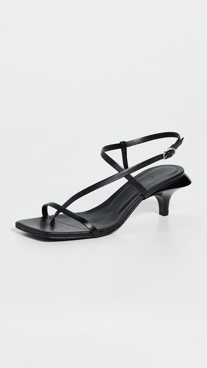 Magali Leather Sandals Black