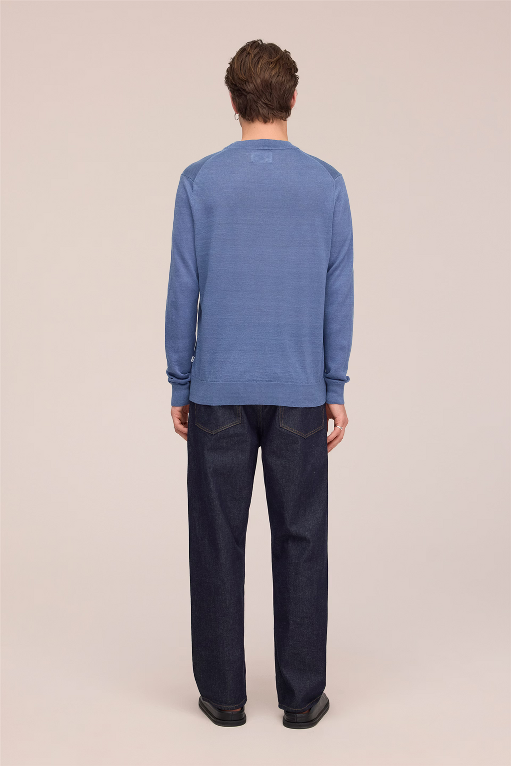 Ted 60058 Linen Sweater Stone Blue