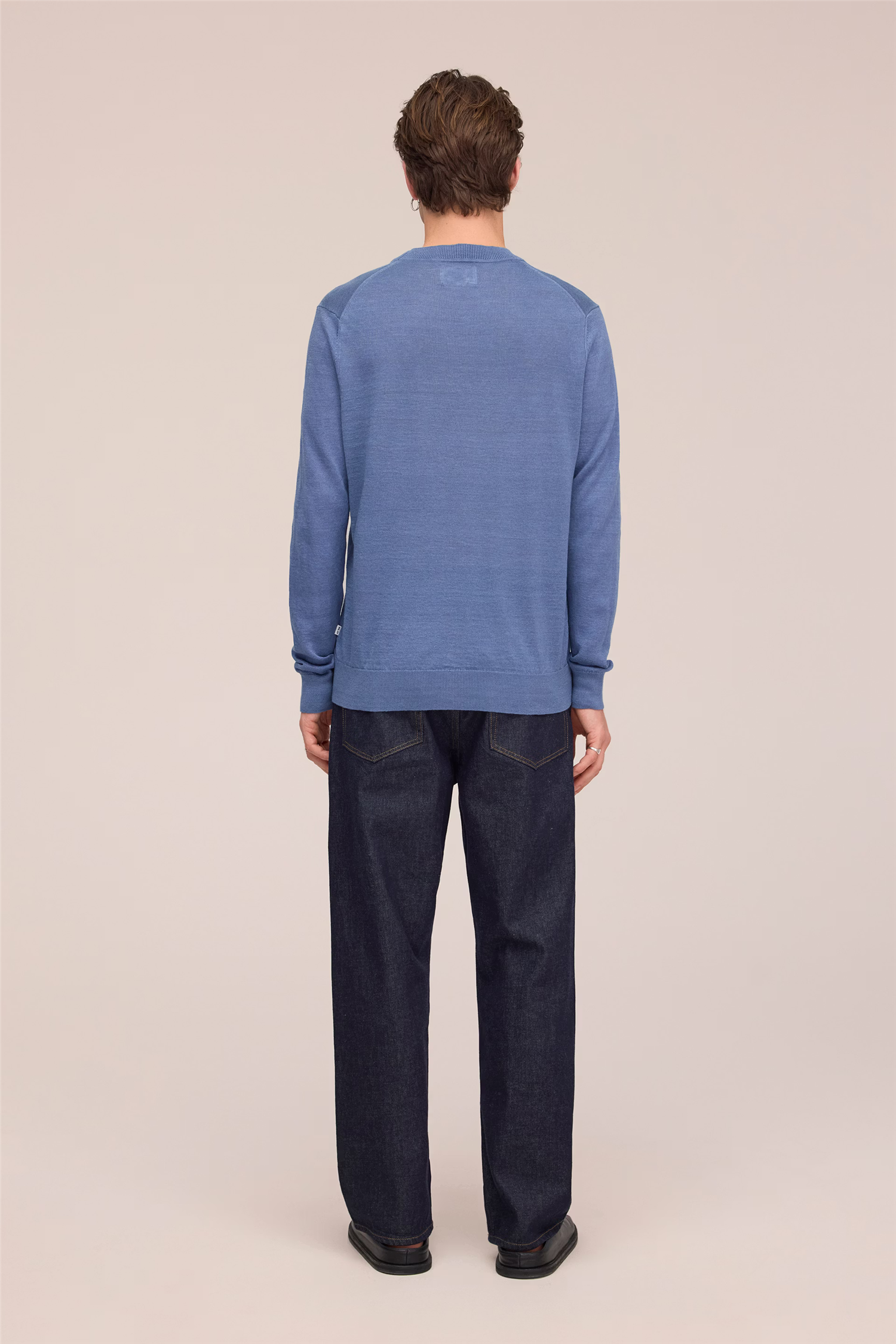Ted 60058 Linen Sweater Stone Blue