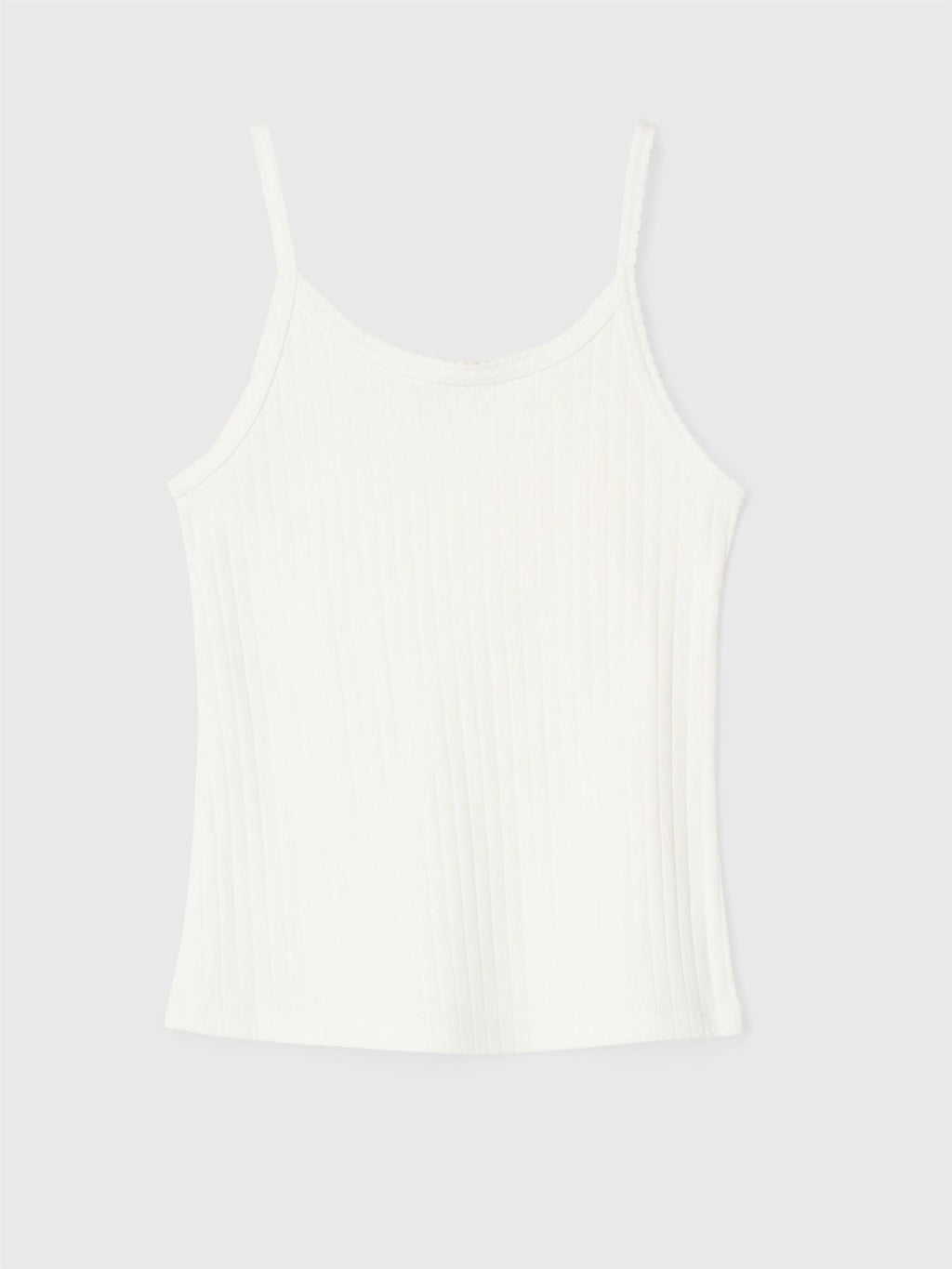 Pointelle Jersey Singlet Bright White