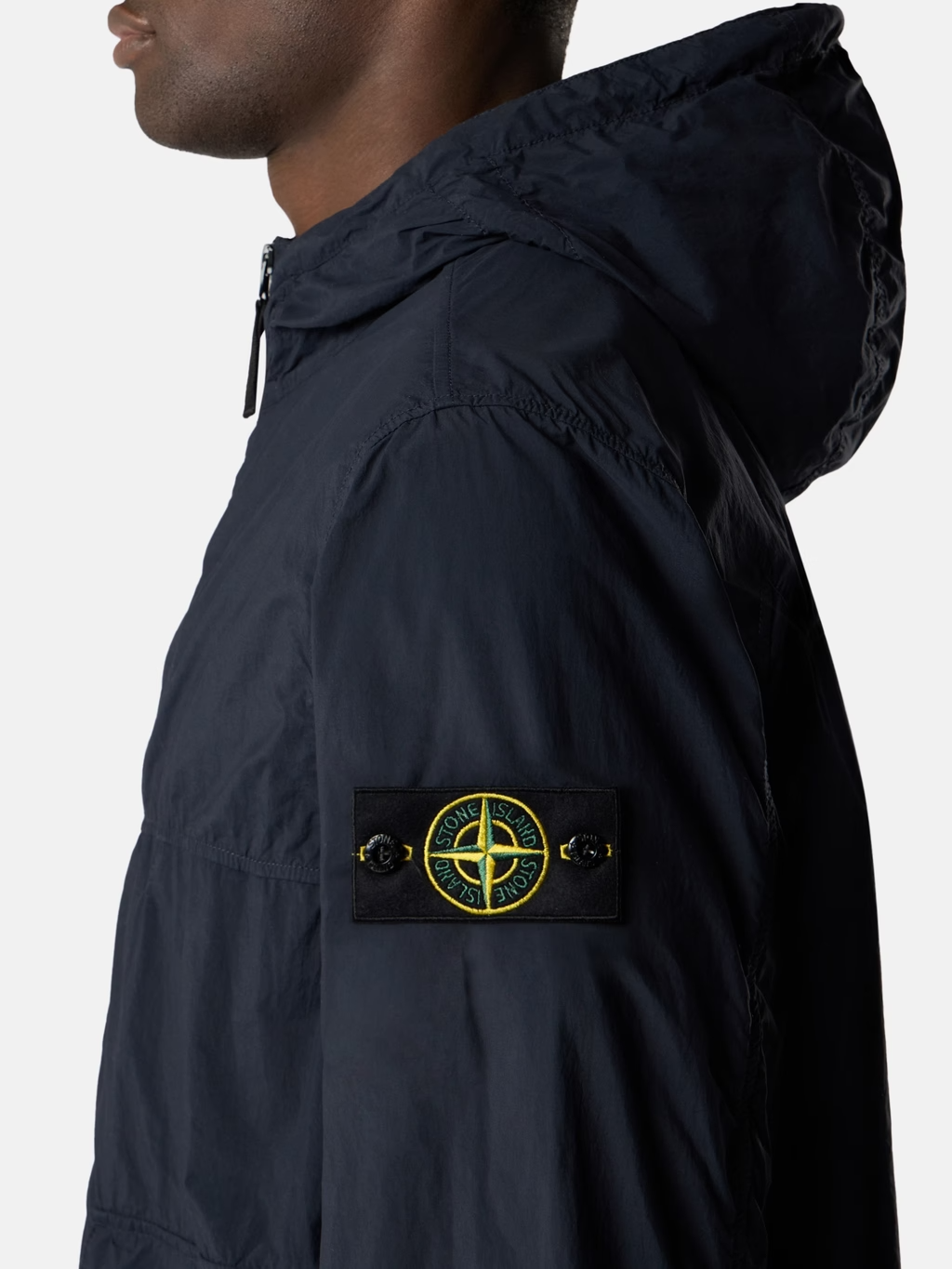 NYLON SMERIGLIATO-TC PARKA JACKET NAVY BLUE