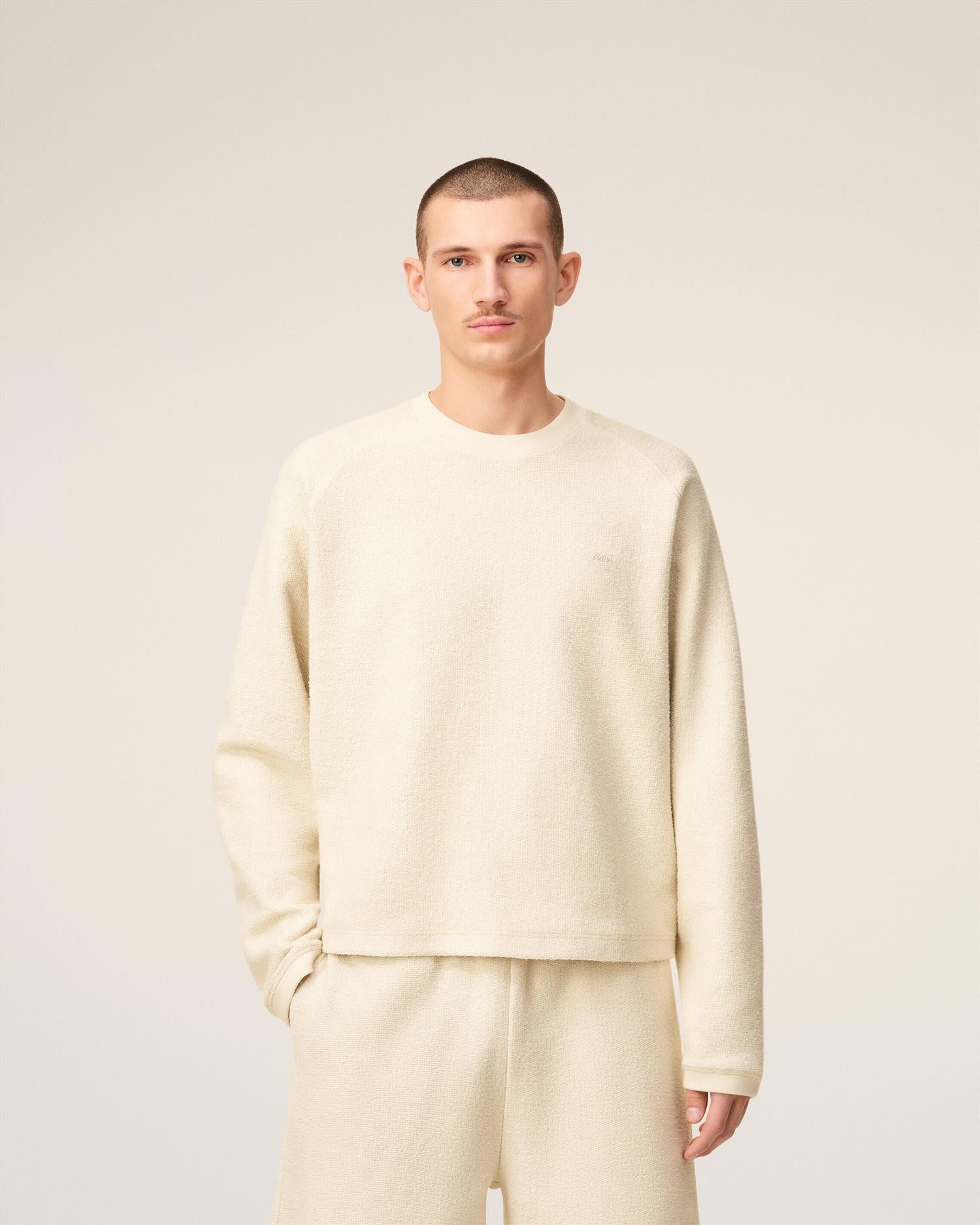 RAGLANCREWNECK SWEATSHIRT IVORY