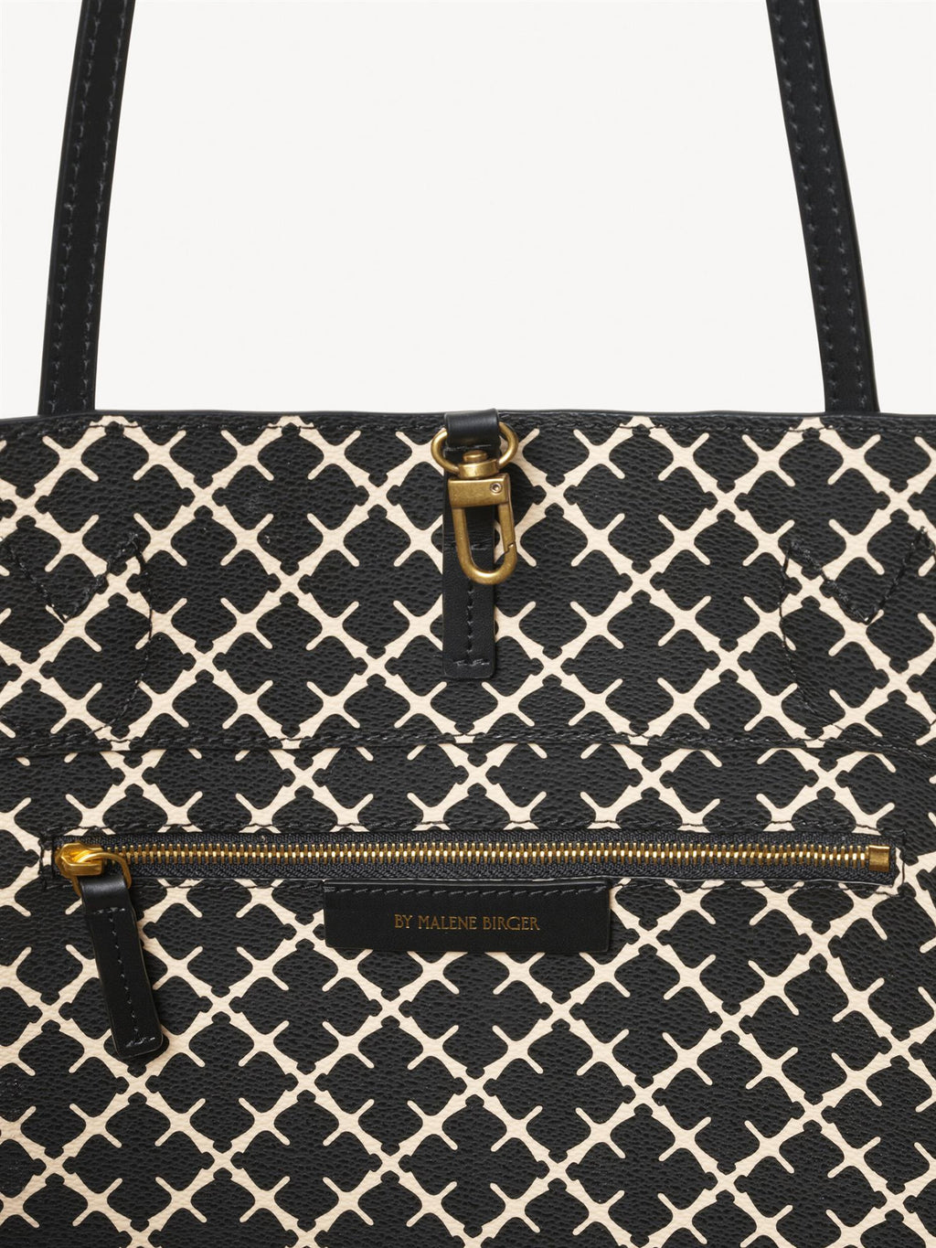 Abigail printed tote bag Black