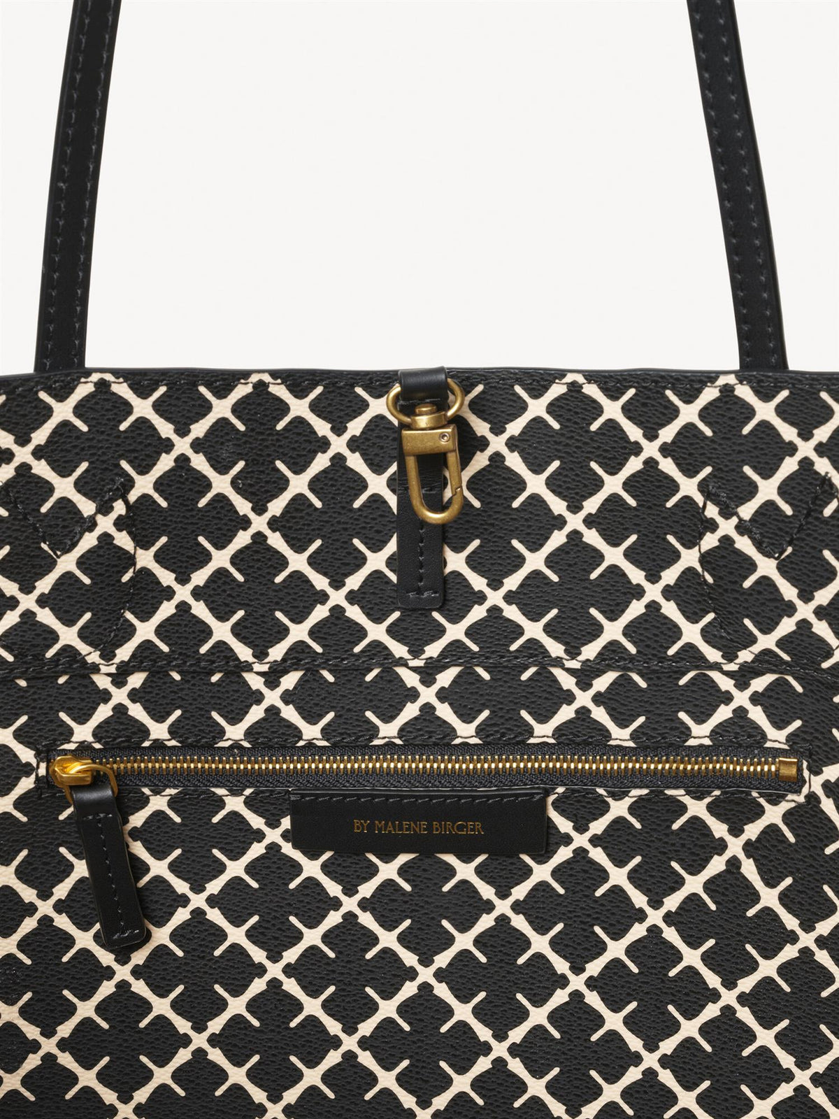 Abigail printed tote bag Black