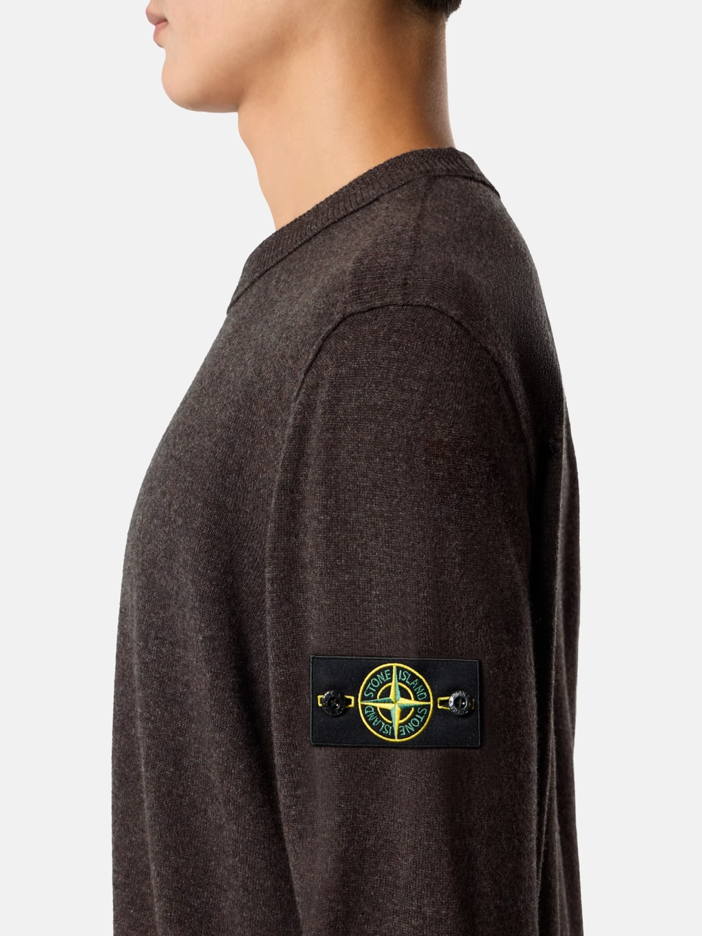 Knitted 12gg RWS Wool Sweater LEAD GREY
