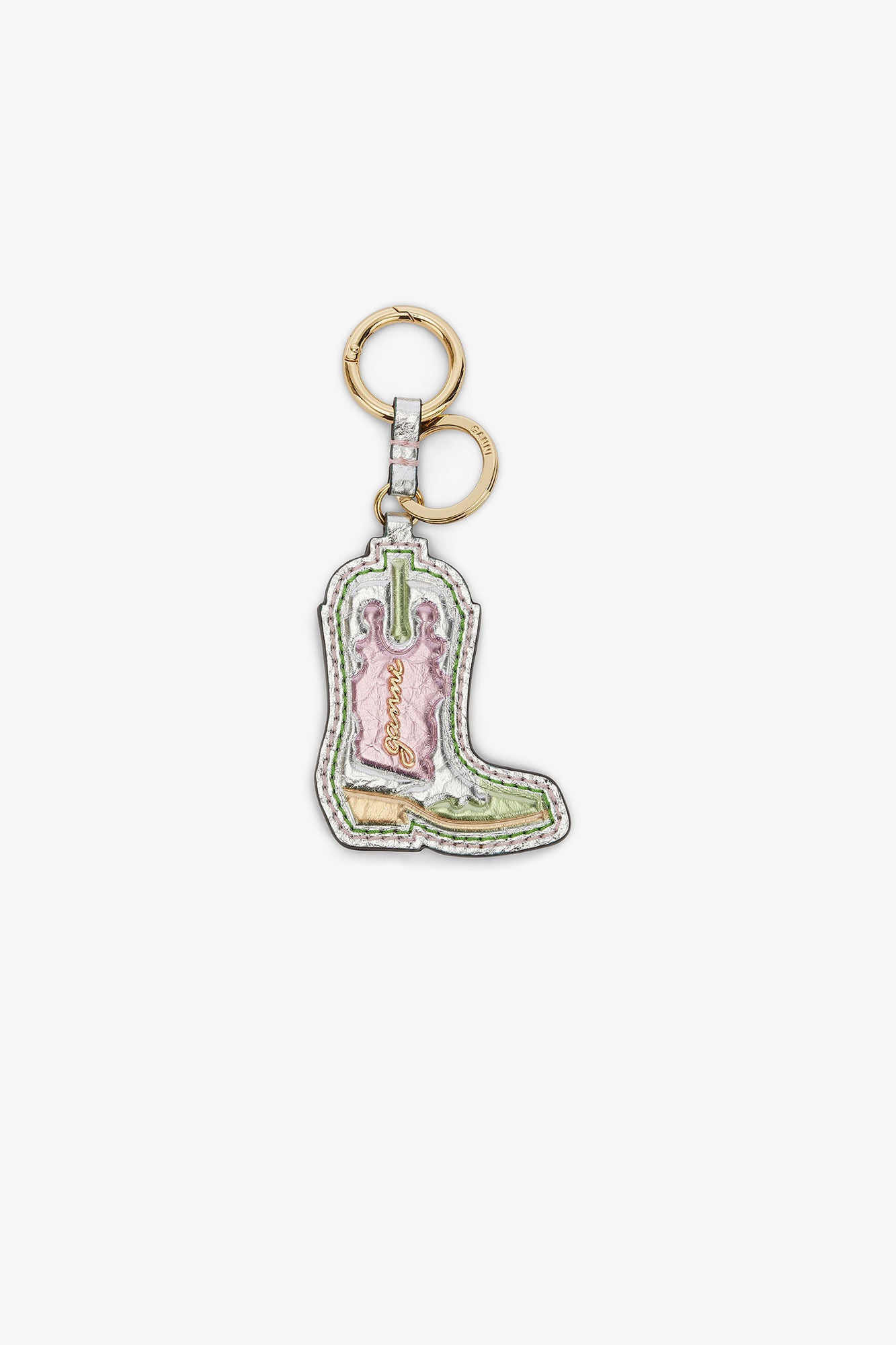 Western Boot Keyring Metallic Multicolour
