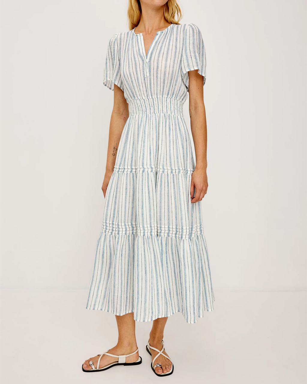 CANNES DRESS WINDWARD STRIPE
