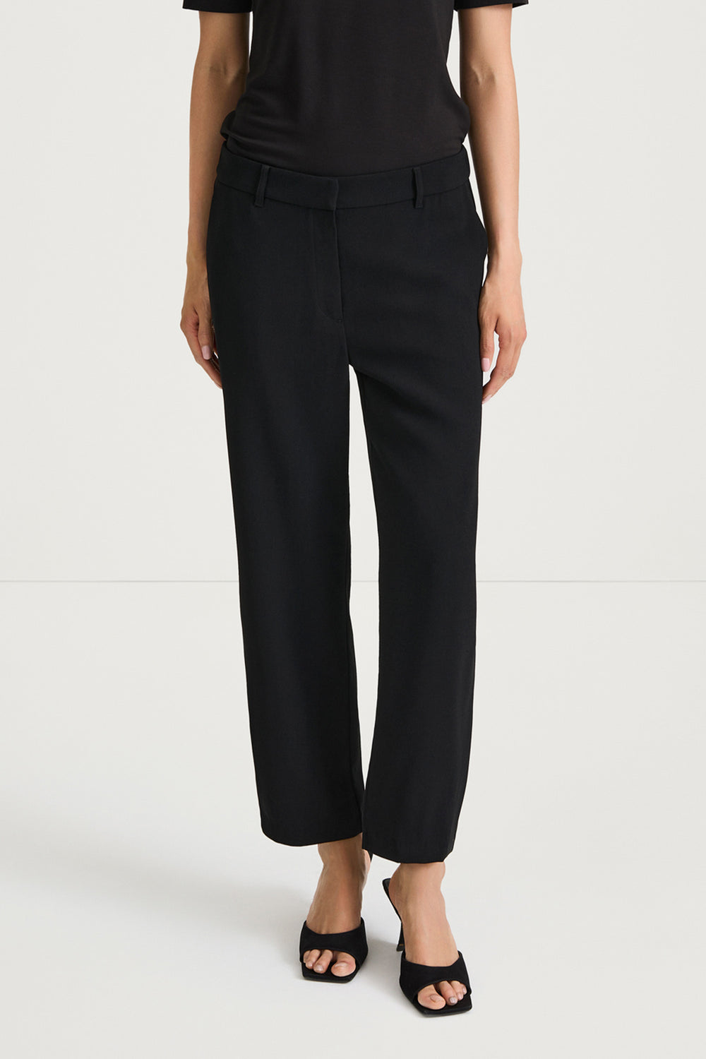 BERGIO POLYESTER TROUSERS BLACK
