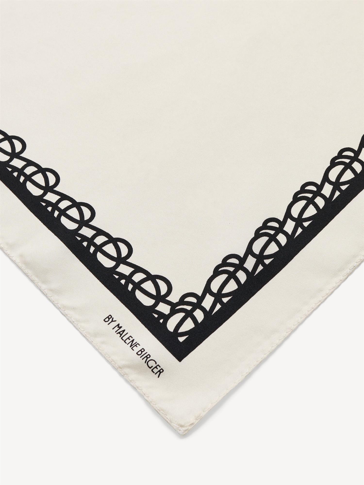 Ossa silk scarf Soft White