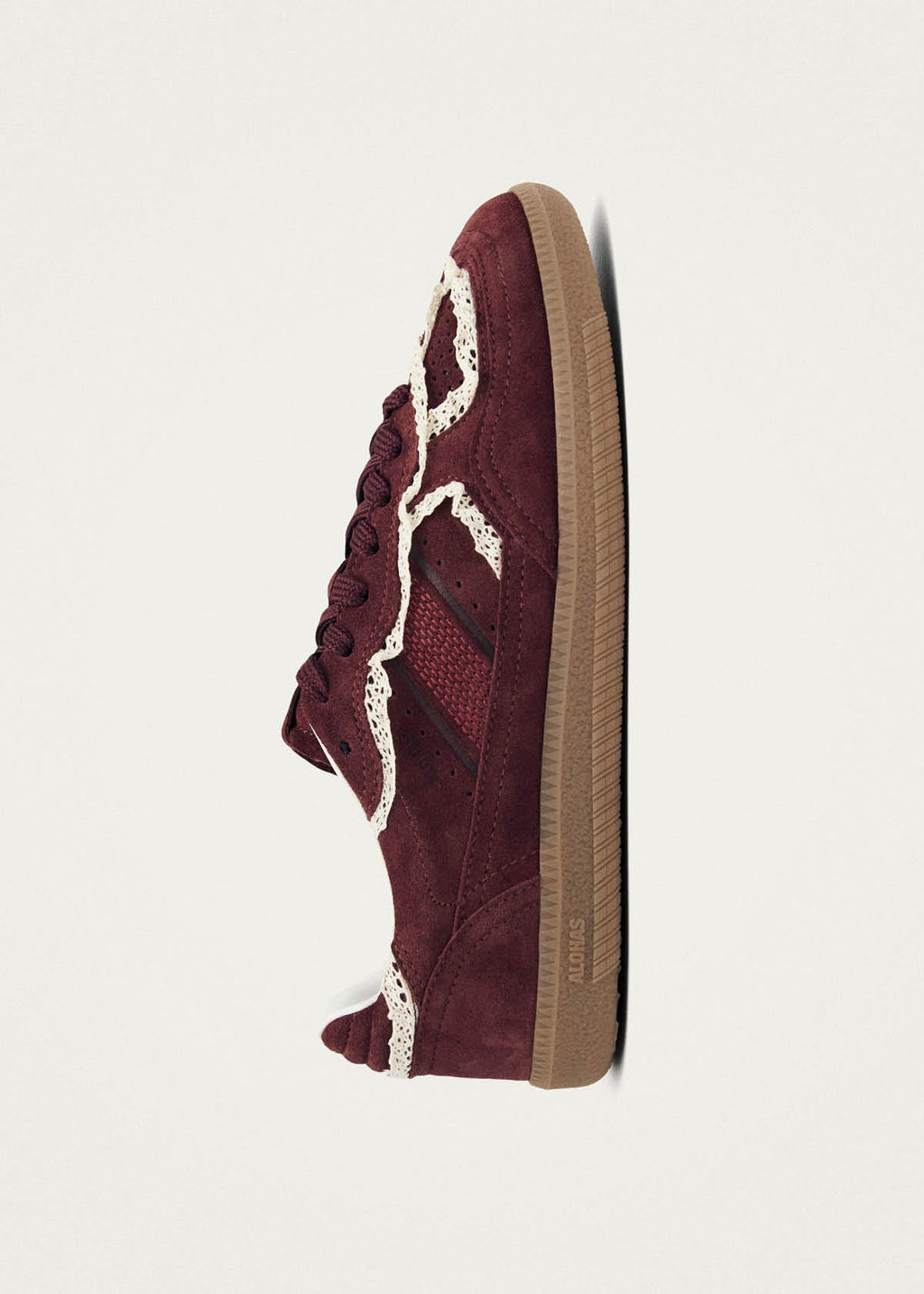 TB.490 Leather Sneakers Crochet Burgundy