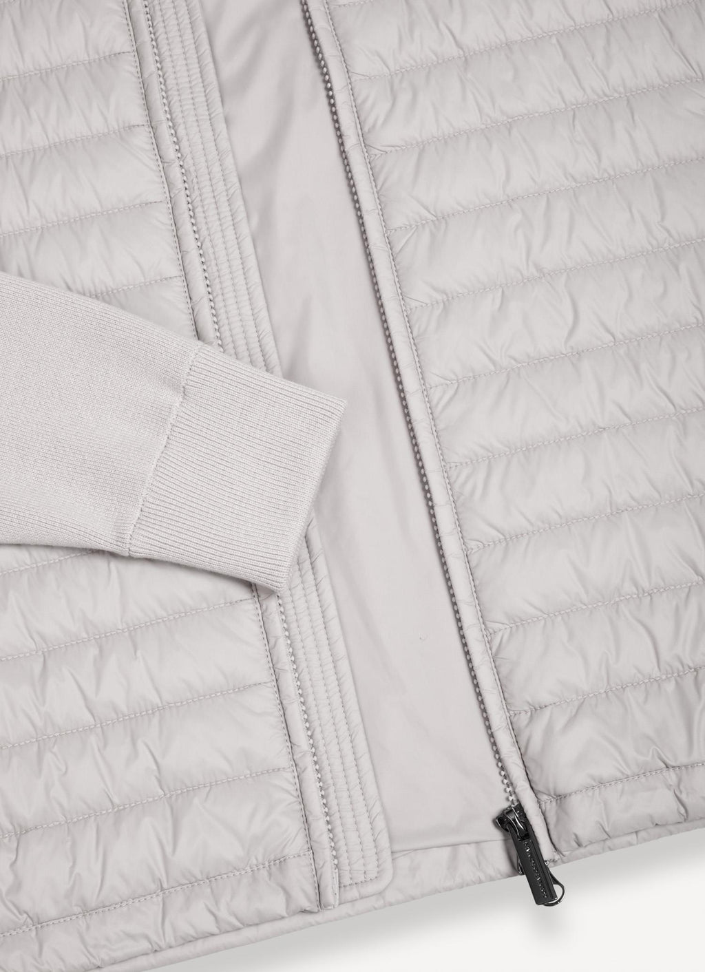 HYBRID KNITTED AND PADDED JACKET HEMP BEIGE
