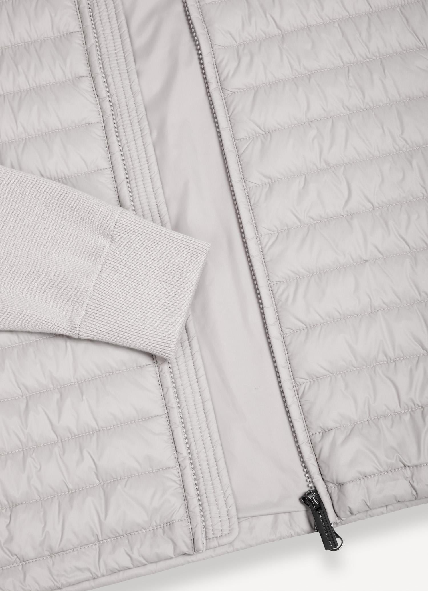 HYBRID KNITTED AND PADDED JACKET HEMP BEIGE