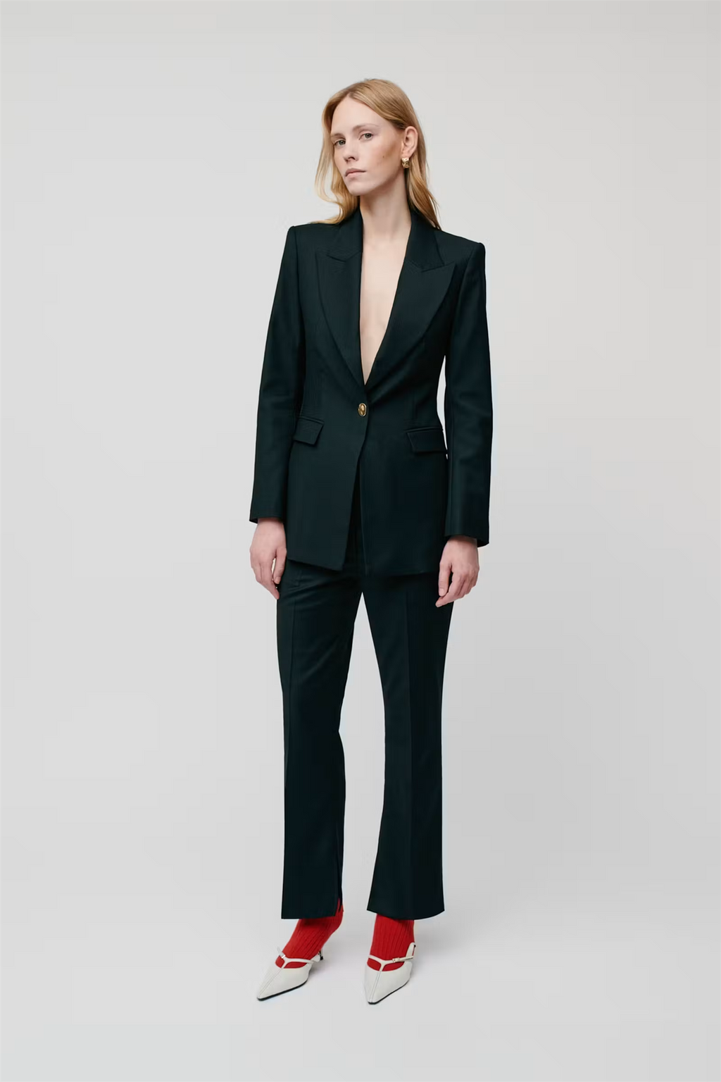 Jolanka Wool Blend Blazer Black