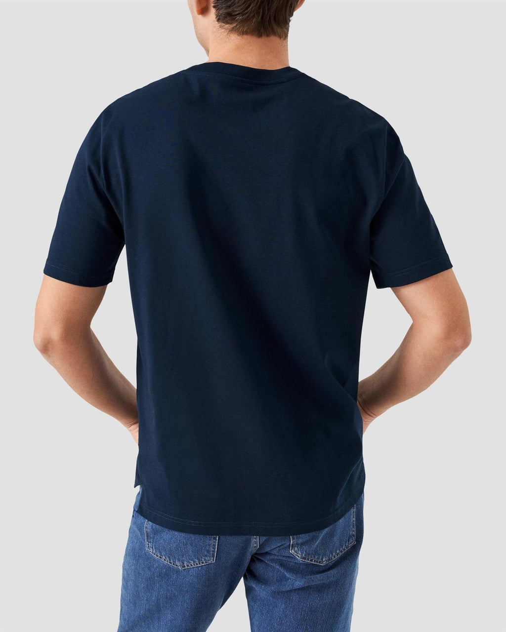 Single Jersey Supima Cotton T-shirt Navy Blue