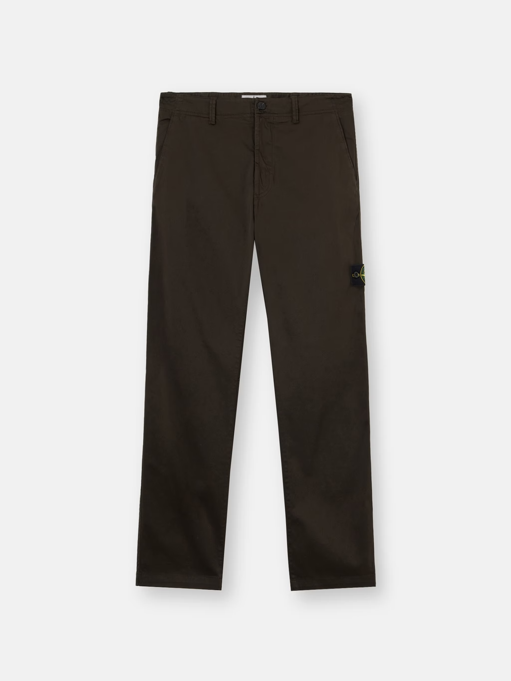 ORGANIC COTTON SATIN TROUSERS COAL GREY