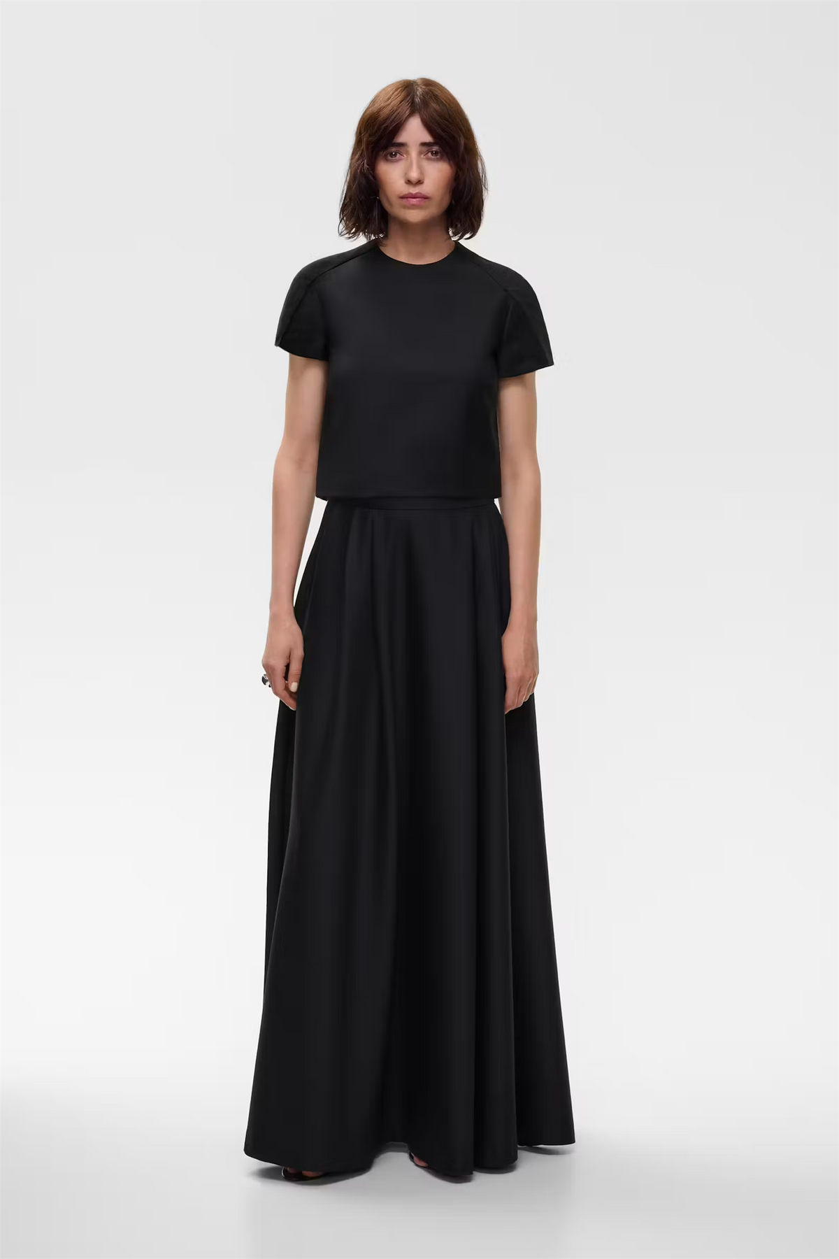 Therese Wool Blend Top Black