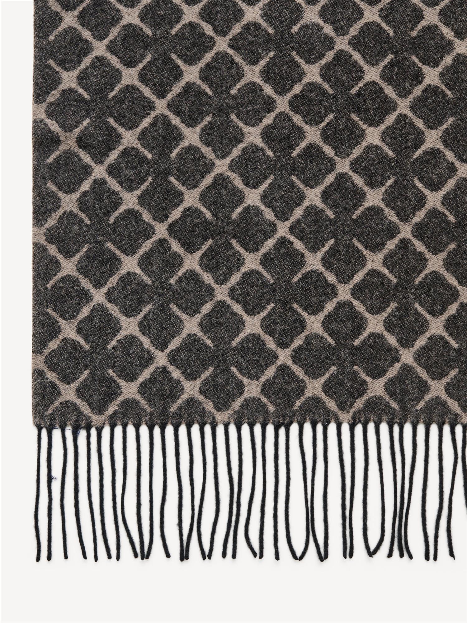 ORTEGA Cashmere Blend Scarf GREY BROWN MELANGE