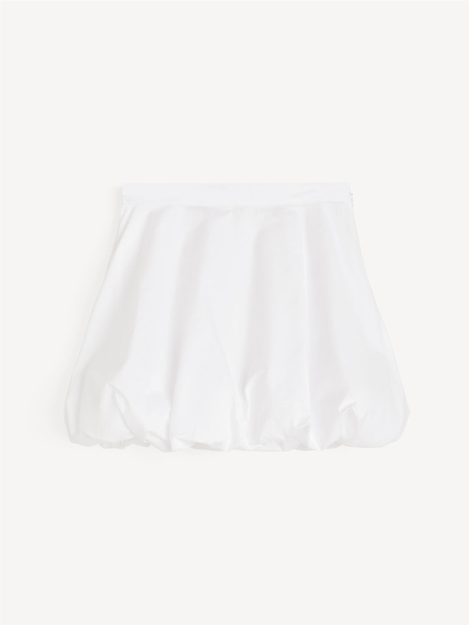 BREY Organic Cotton Mini Skirt Pure White