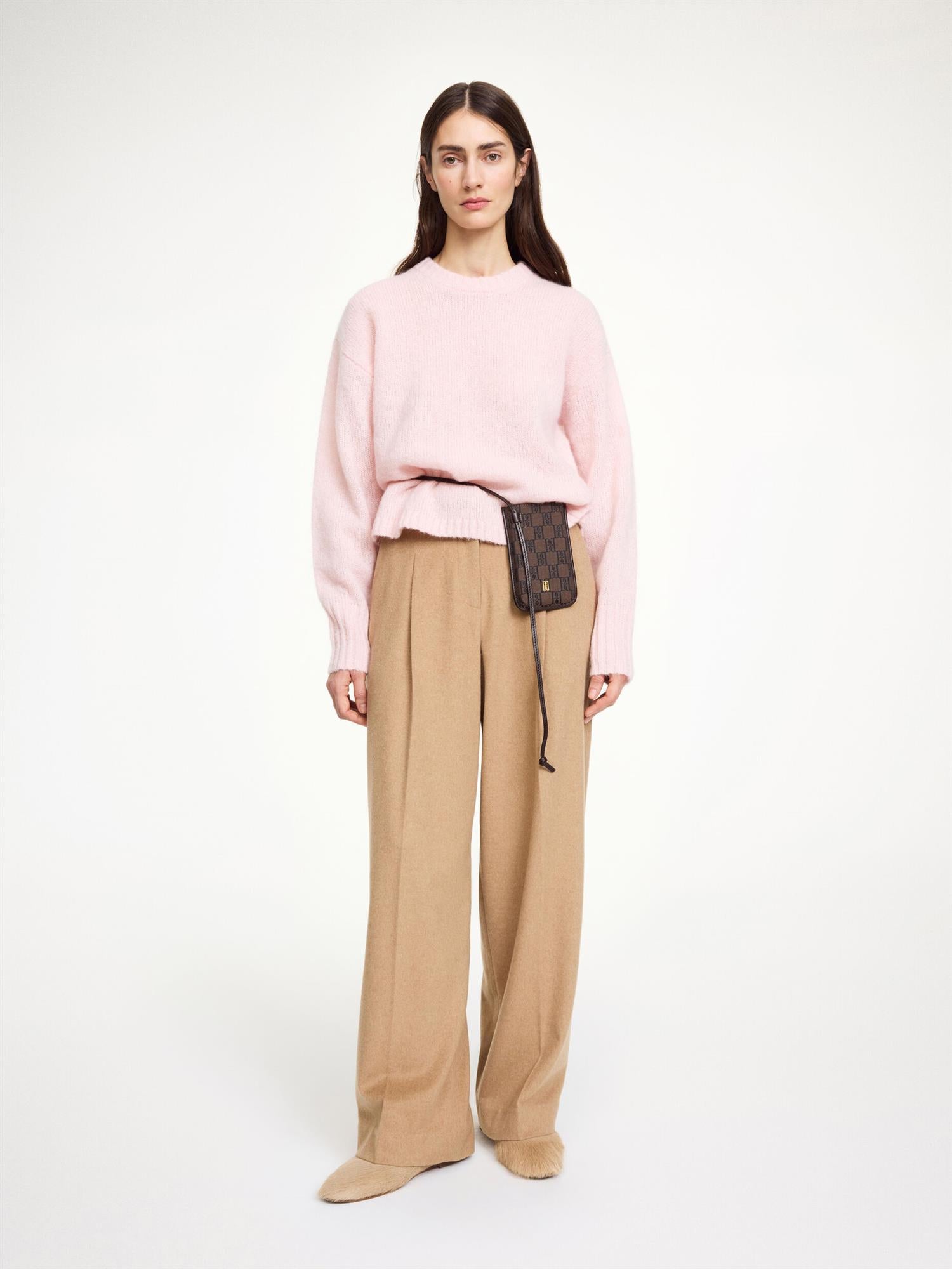 BRIE Wool Mohair Sweater Chalk Pink