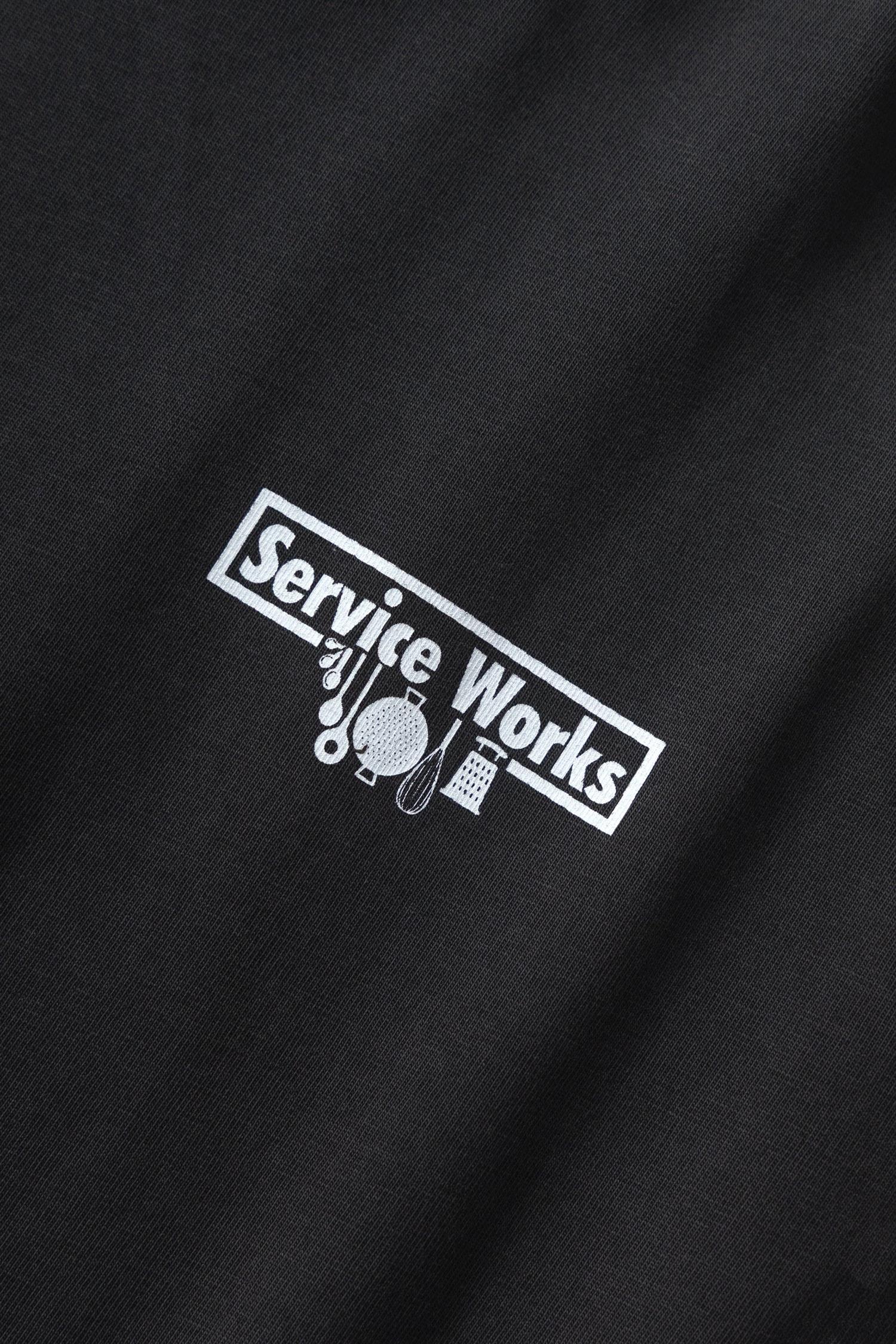 Pigment Dyed Trademark T-shirt Black