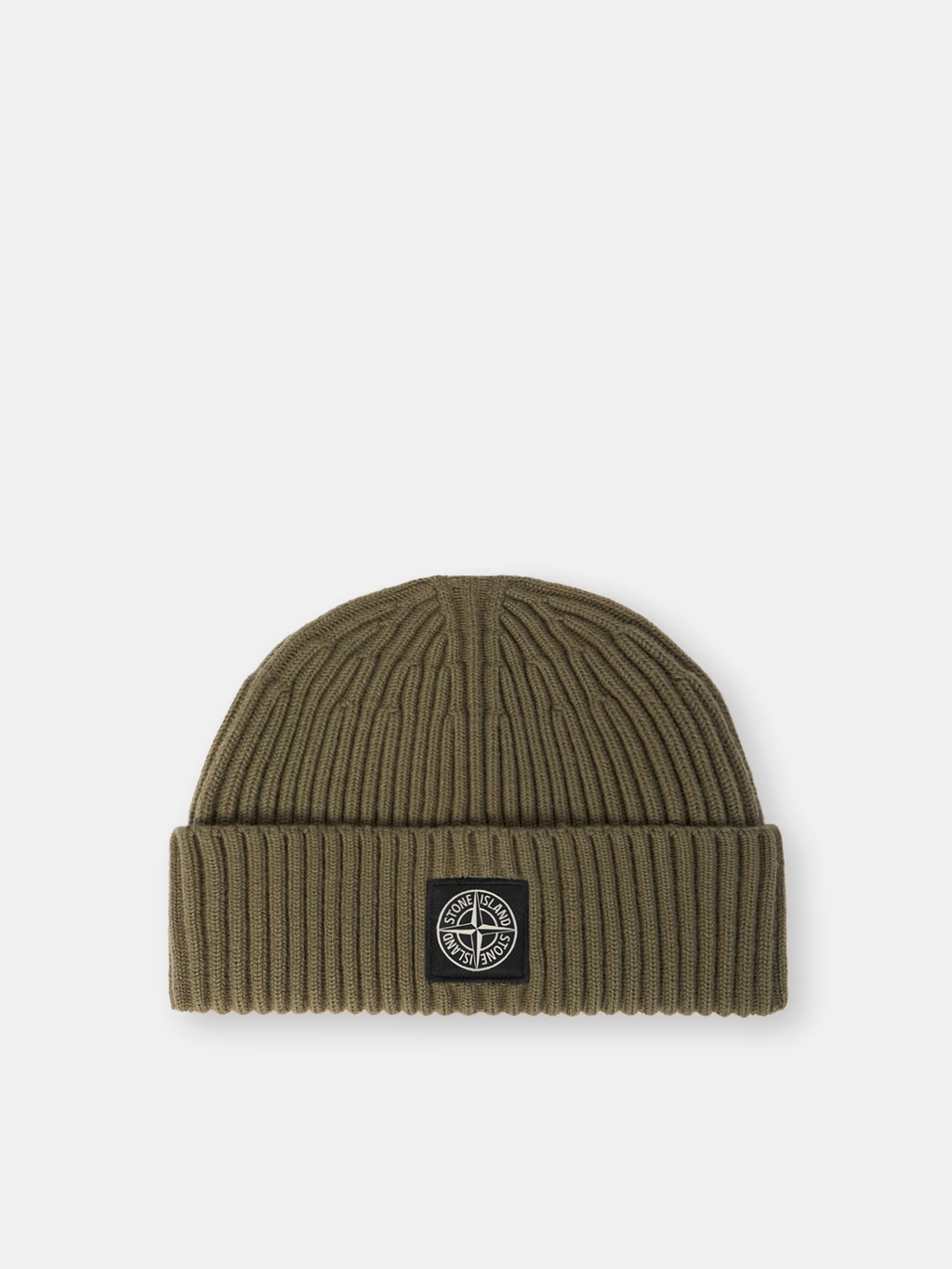 RIBBED WOOL BEANIE MILITARY GREEN