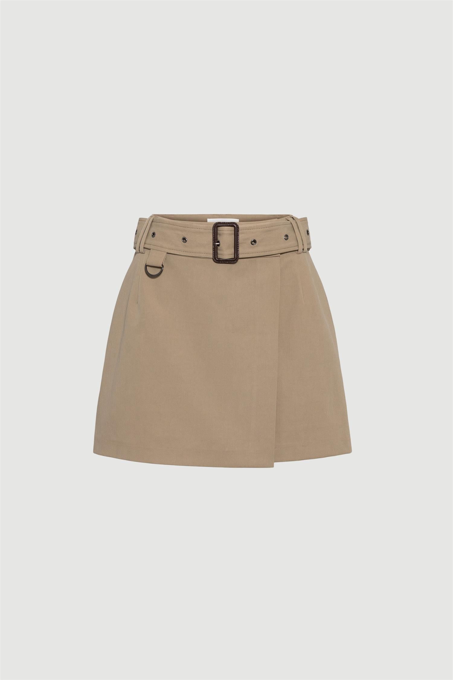 Frogner Cotton Skirt Khaki