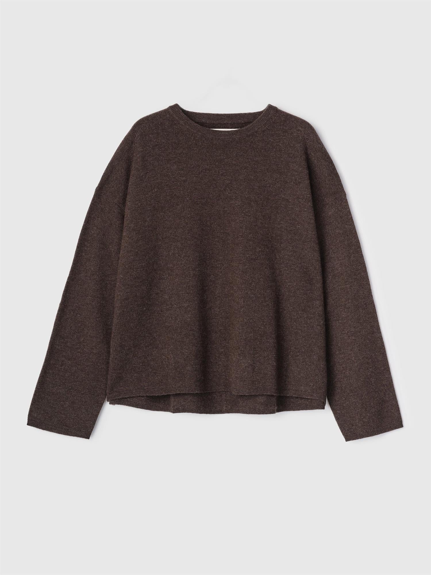 Toulon Knitted Wool Sweater Coffee