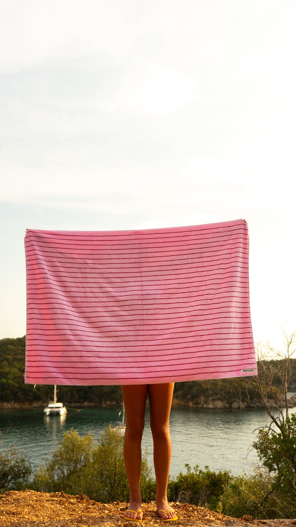 NARAM BATH TOWEL 100x150cm baby pink/ski patrol