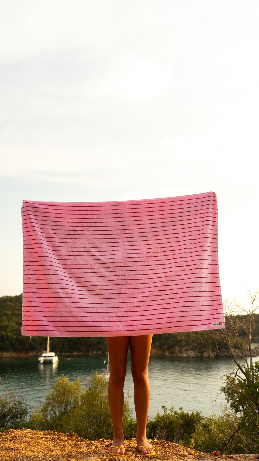 NARAM BATH TOWEL 70x140cm baby pink/ski patrol