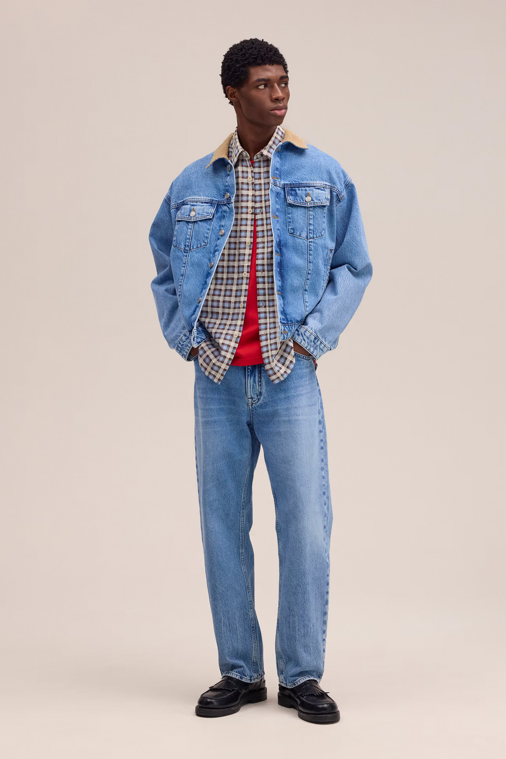 Roy organic Cotton Denim Jacket 1882 Vintage Blue