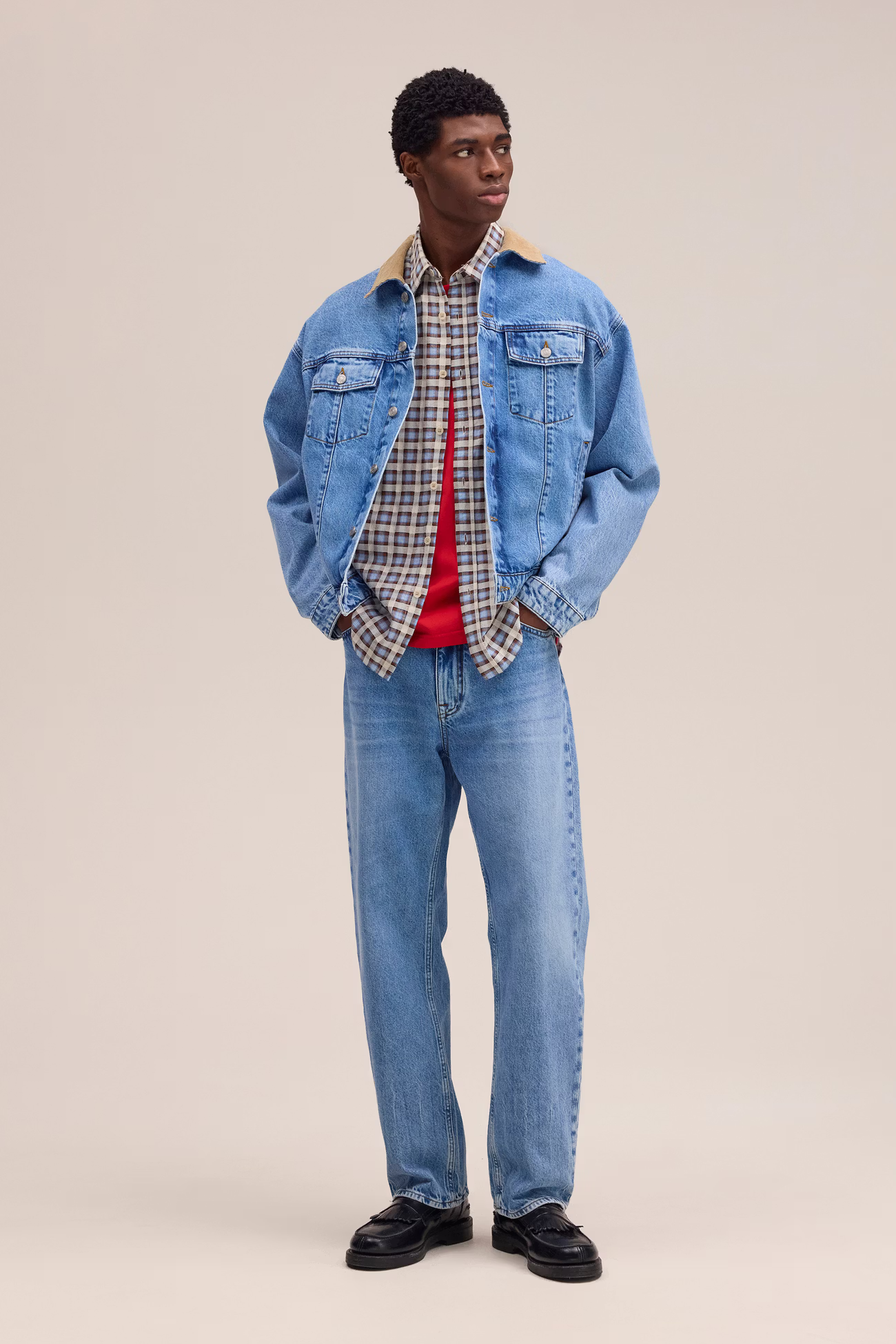 Roy organic Cotton Denim Jacket 1882 Vintage Blue