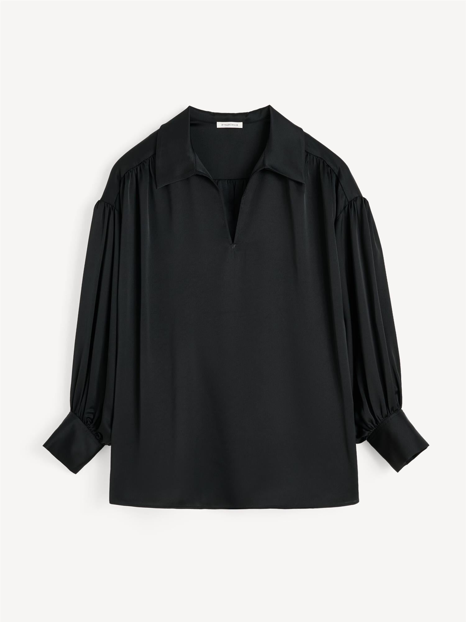 LEONORA SATIN Blouse Black