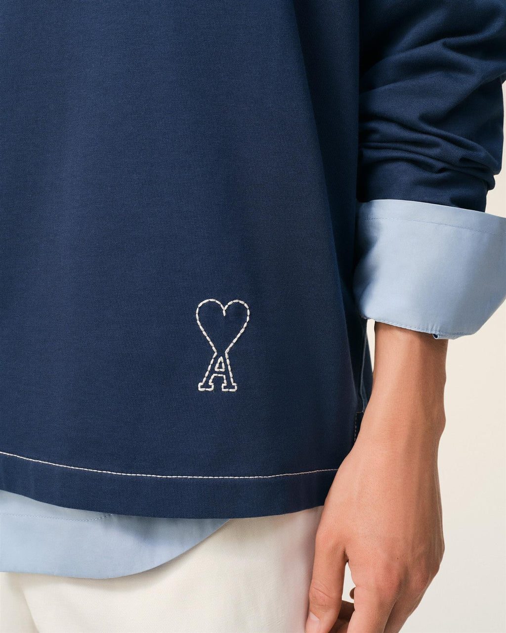 HEAVY COTTON LONG SLEEVES ADC POLO INK