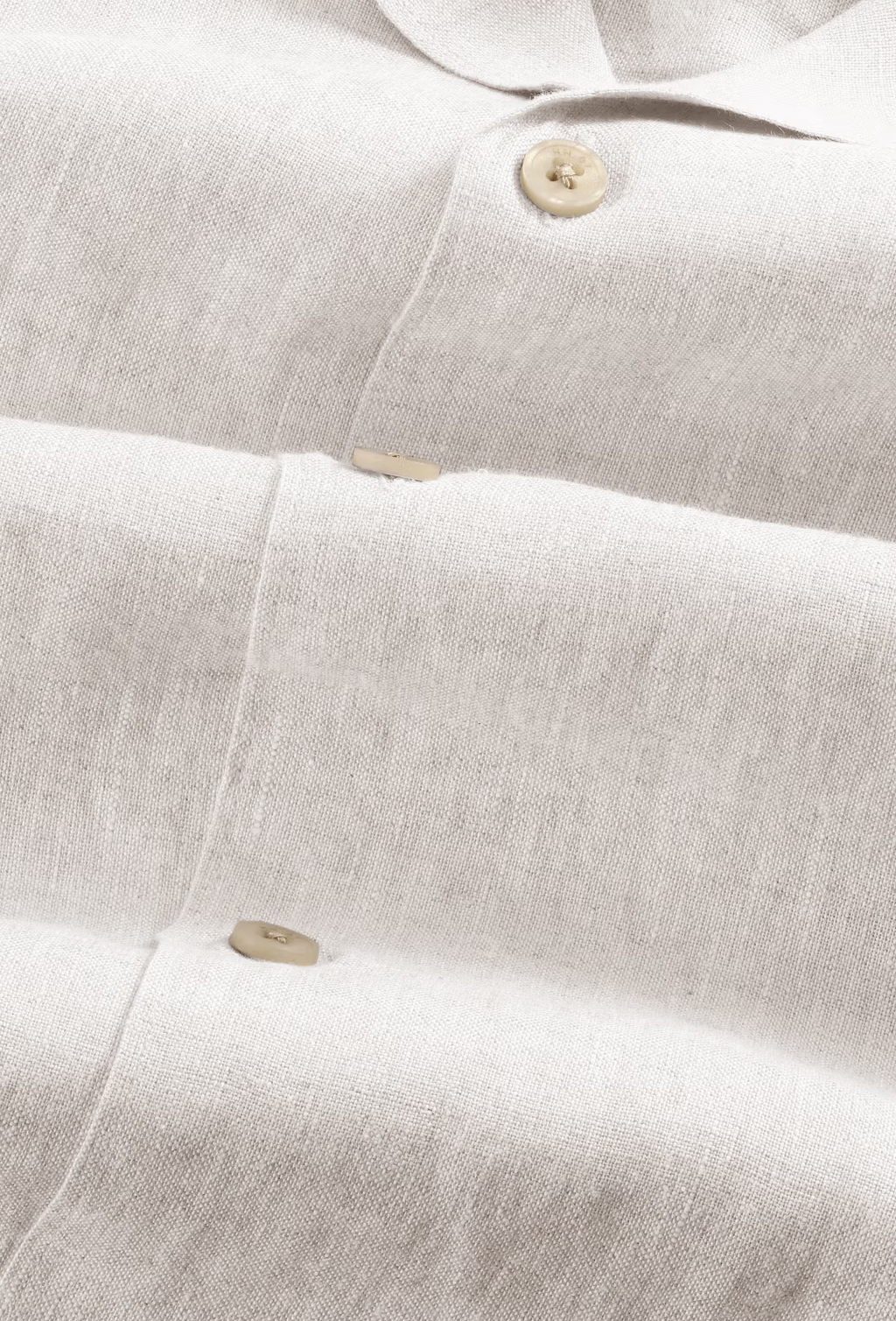 Julio 5708 Open Collar Linen shirt Oat