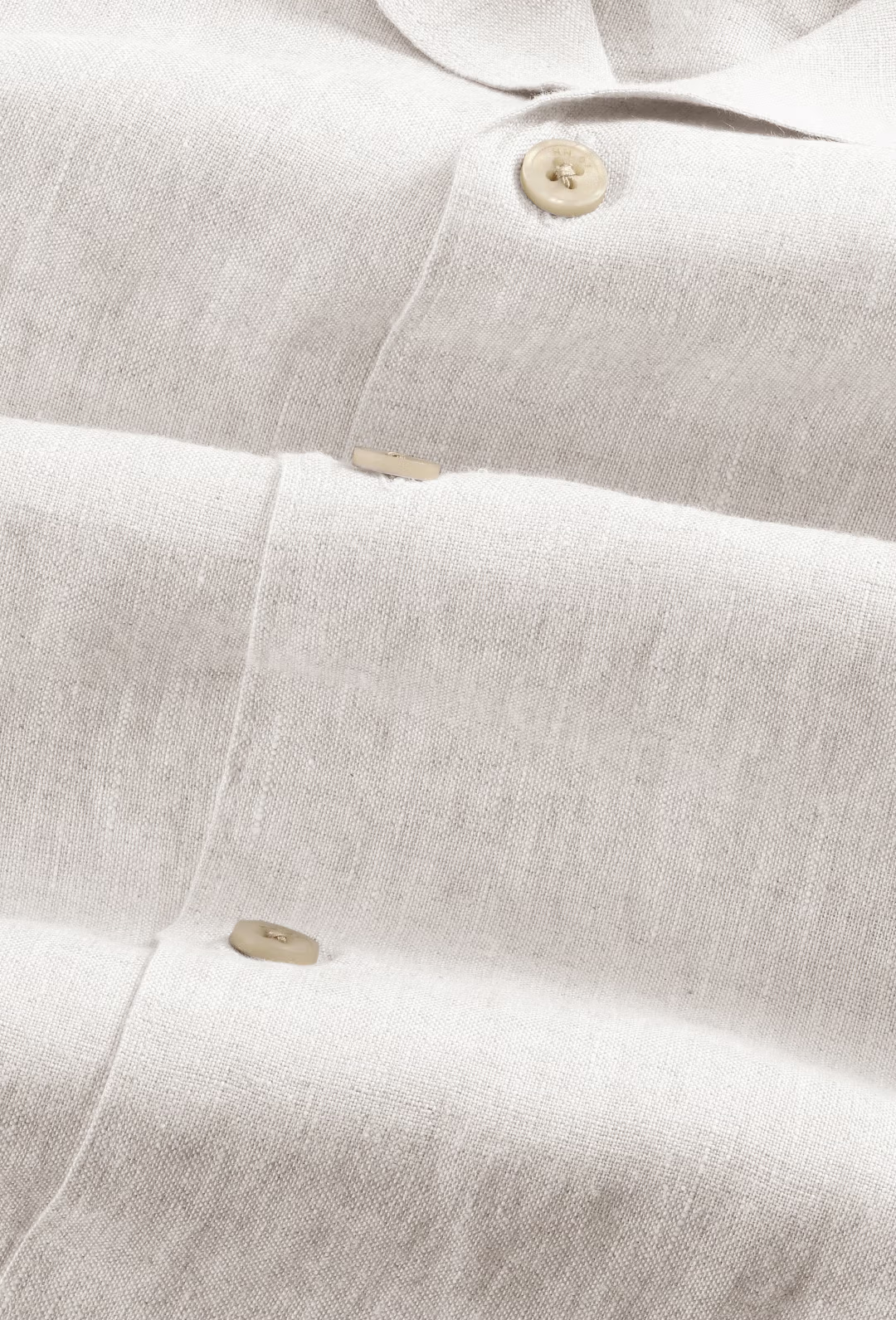 Julio 5708 Open Collar Linen shirt Oat