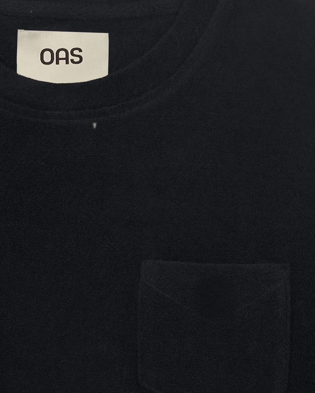 Cotton Terry T-Shirt Black
