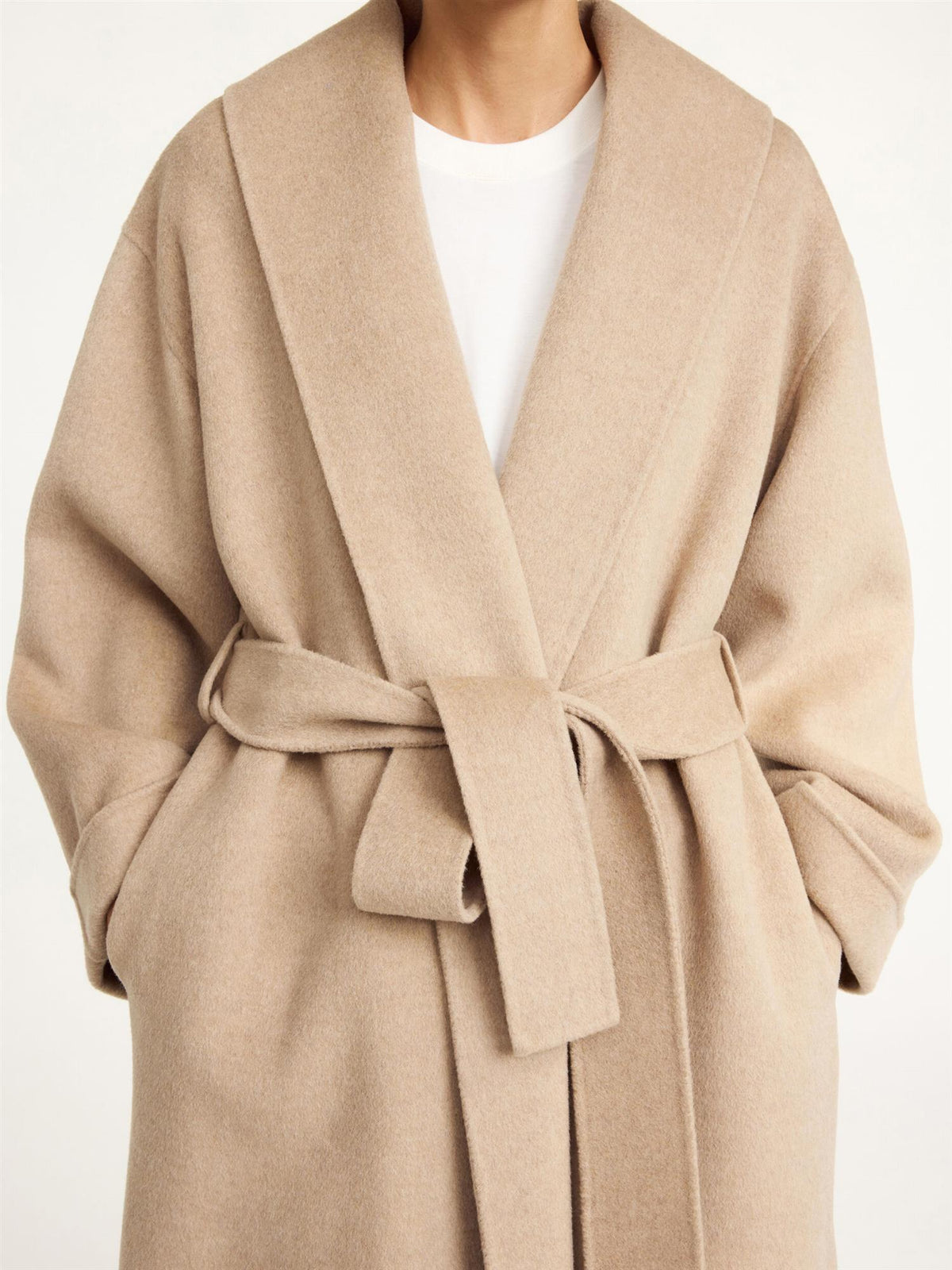 TRULLEM Wool COAT Grey Brown Melange