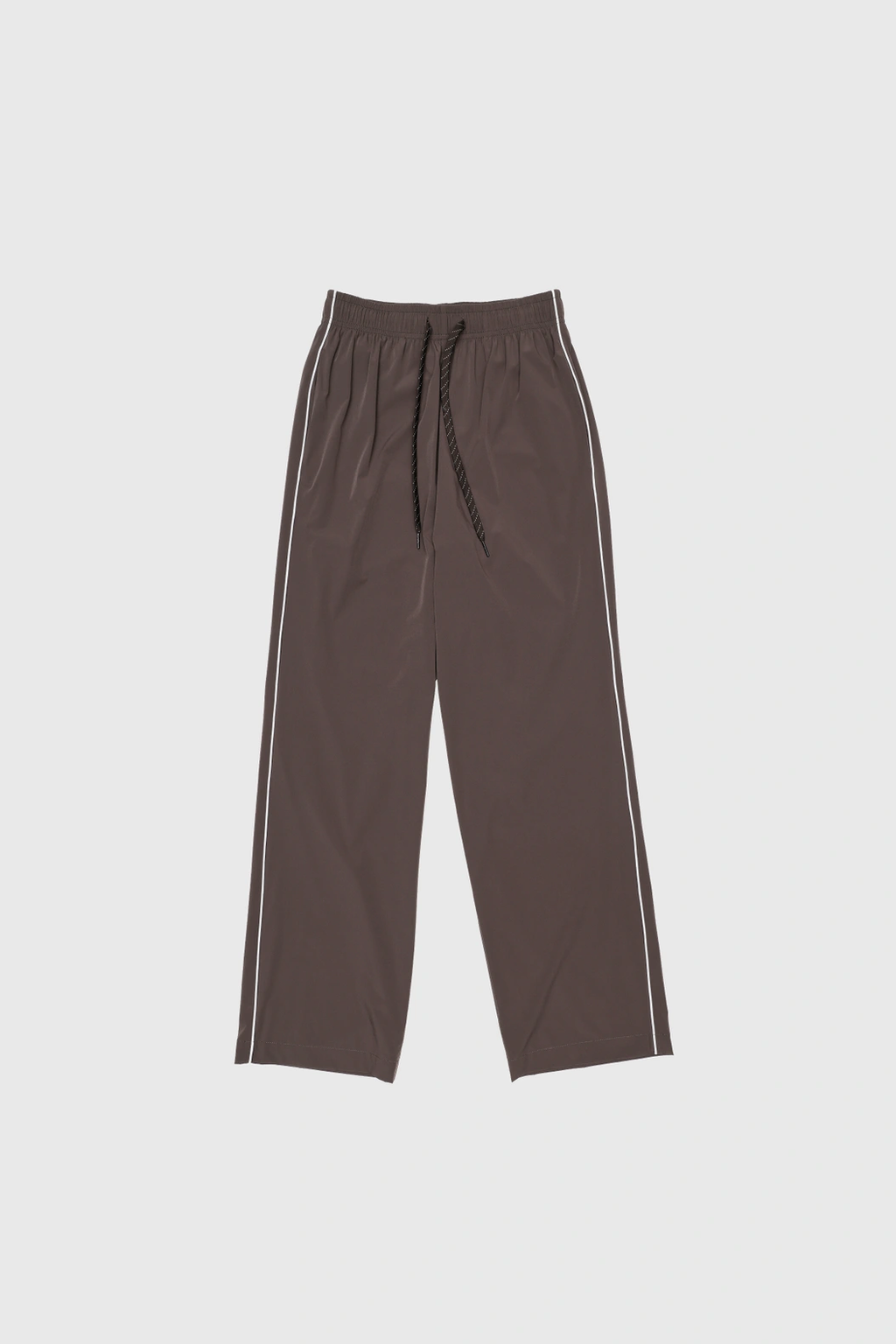 Side Striped Wide Pants Brown