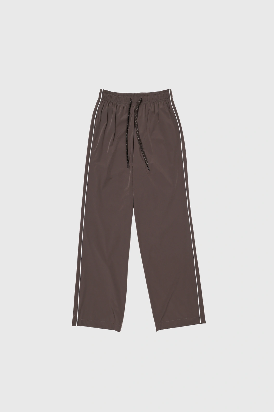 Side Striped Wide Pants Brown
