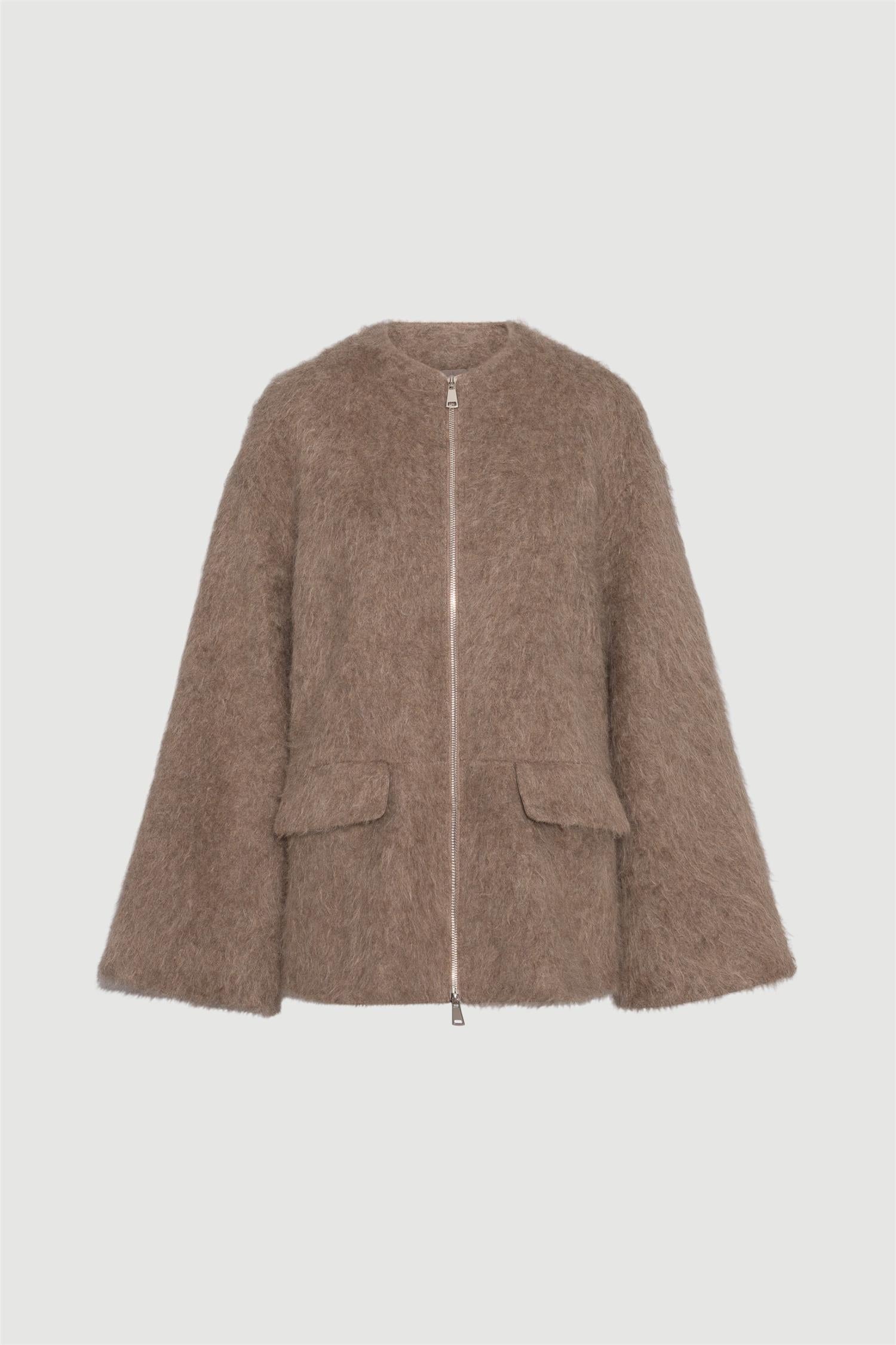 Sorgenfri Wool Cashmere Jacket Taupe